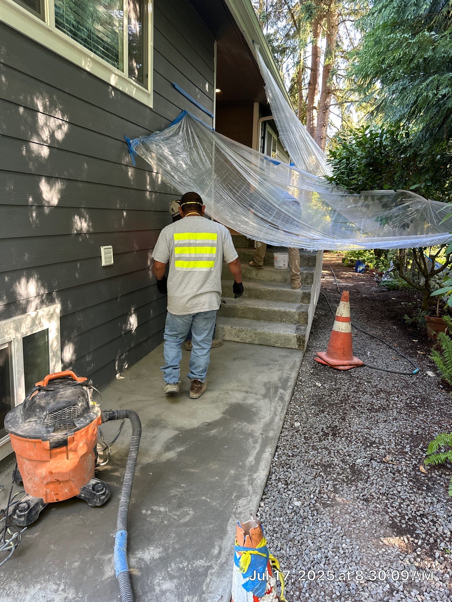 Epoxy Stairs & Sealcoat Driveway Application by Jireh Asphalt & Concrete Inc 