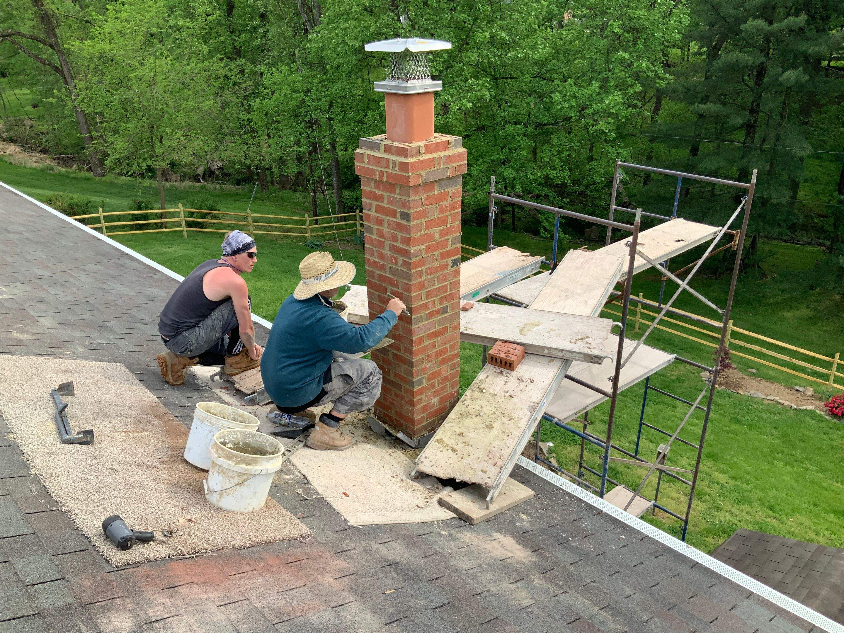 Residential Roofing Installation using Landmark Shingles Color Weatherwood by Alpha Design Services