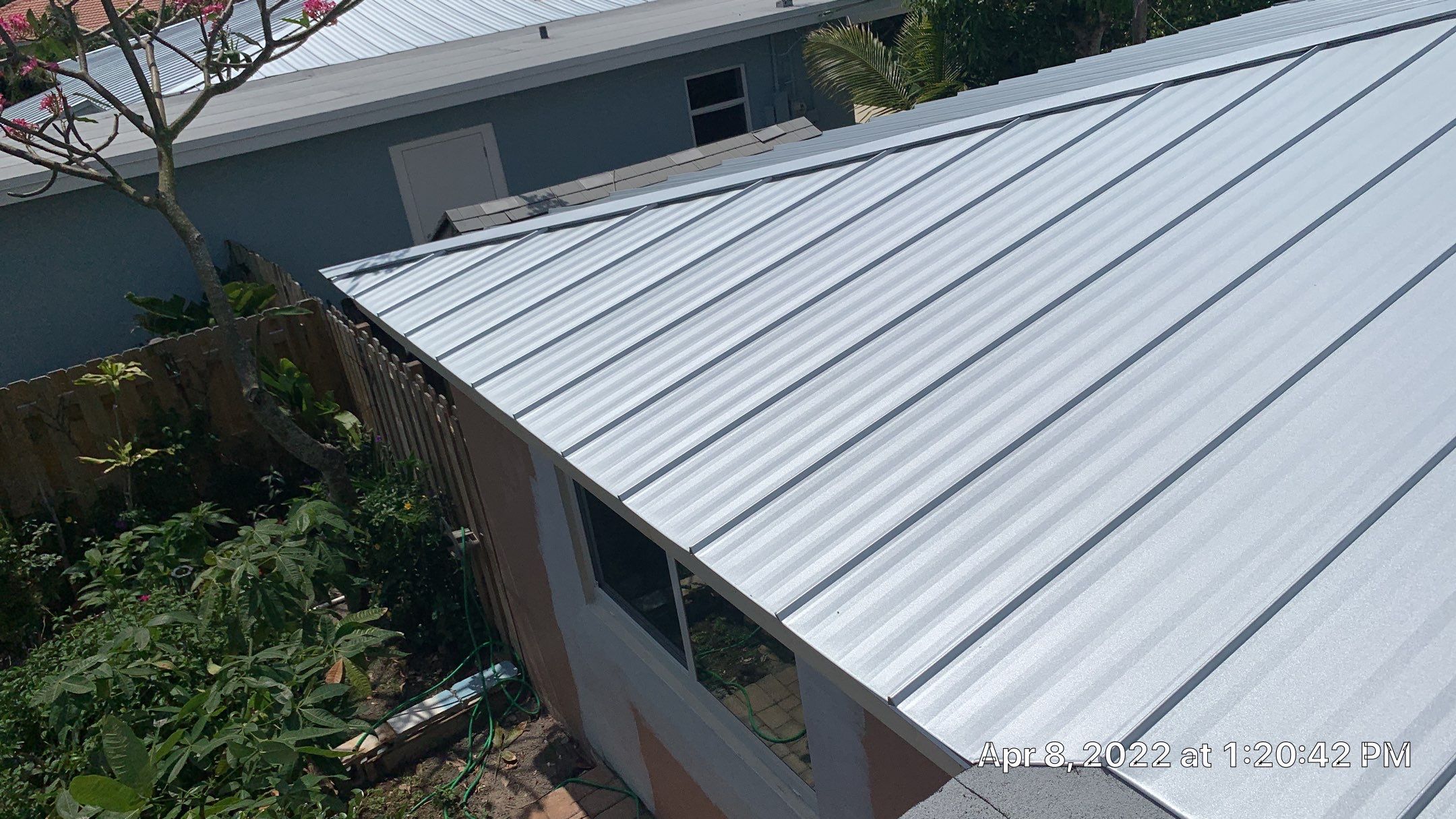 Residential Roofing Installation using 1" Nail strip metal roof by BLUES BROTHERS ROOFING