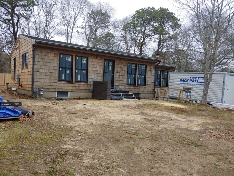 Gutter Installation using 6" Half Round Aluminum Gutter in Falmouth by Gutter Pro Enterprises