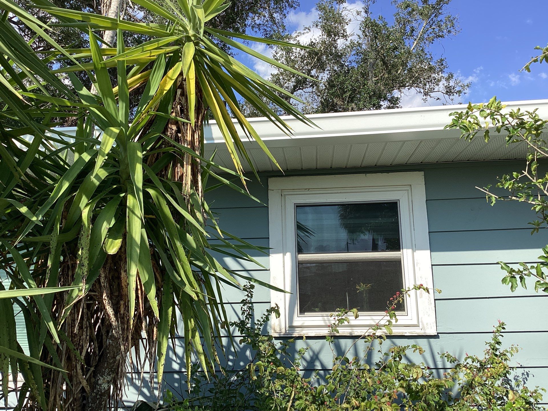 White 6-Inch Gutters and Leaf Guard Installation in Fort Myers FL by Gutter Professors