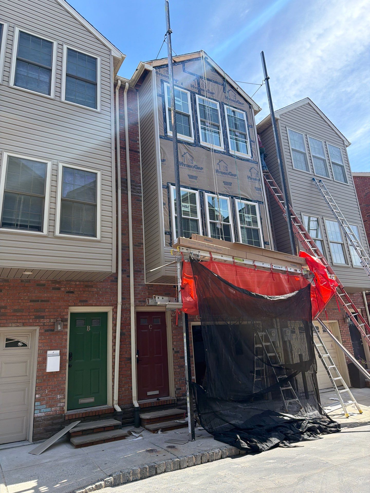 Stucco remediation and structural framing Project in Philadelphia, Pennsylvania by Philadelphia Quality Roofing