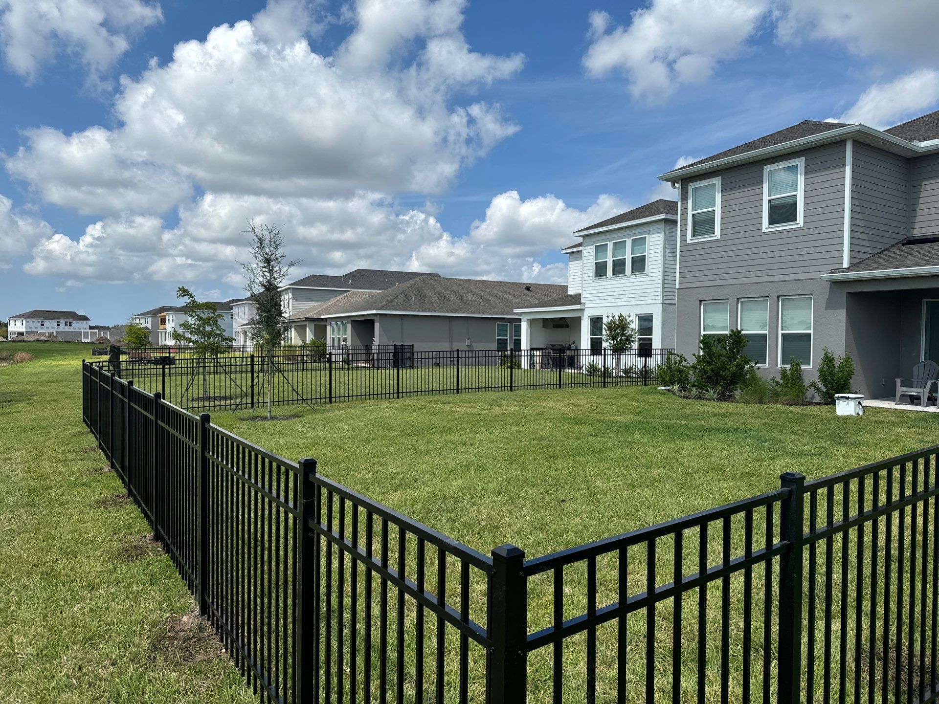 Aluminum Fence Installation using 3 Rail Aluminum Fence by Asap fence and gates, LLC