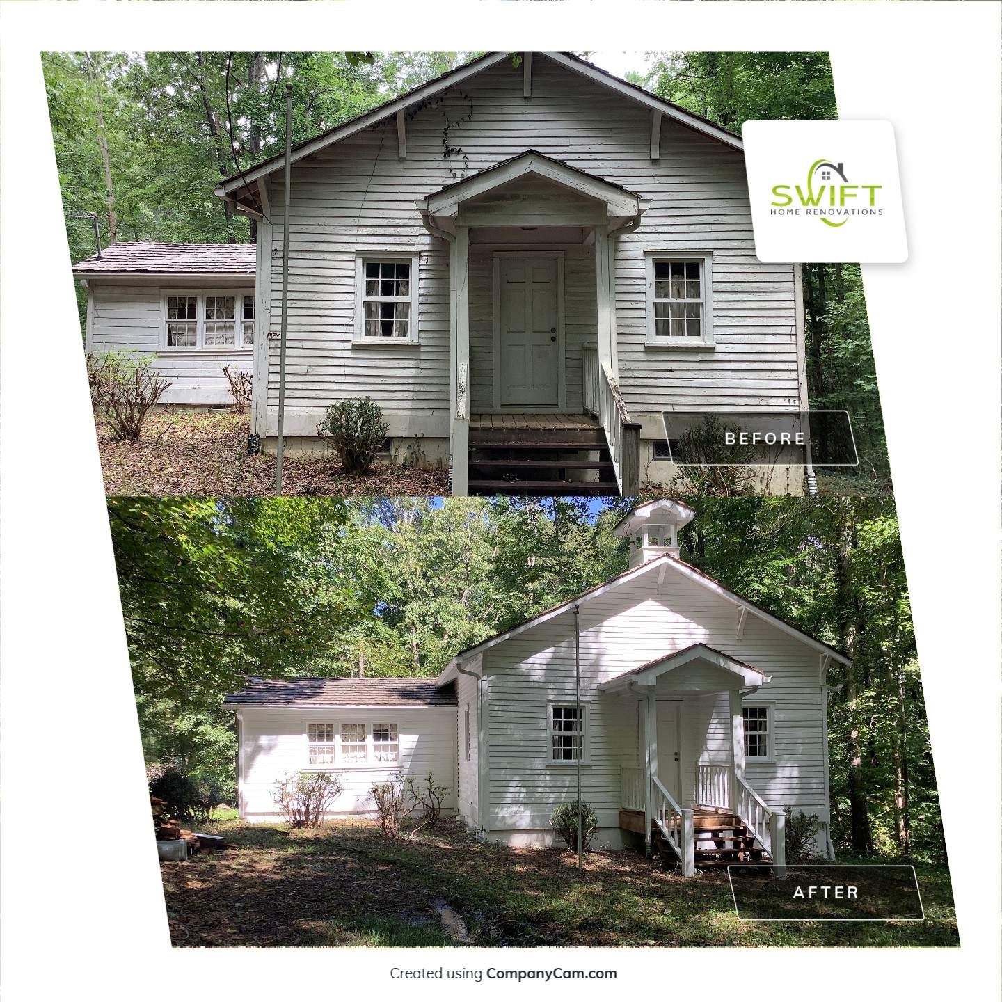 Exterior Painting and Siding Refresh for Kennesaw Historic Structure by Swift Home Renovations