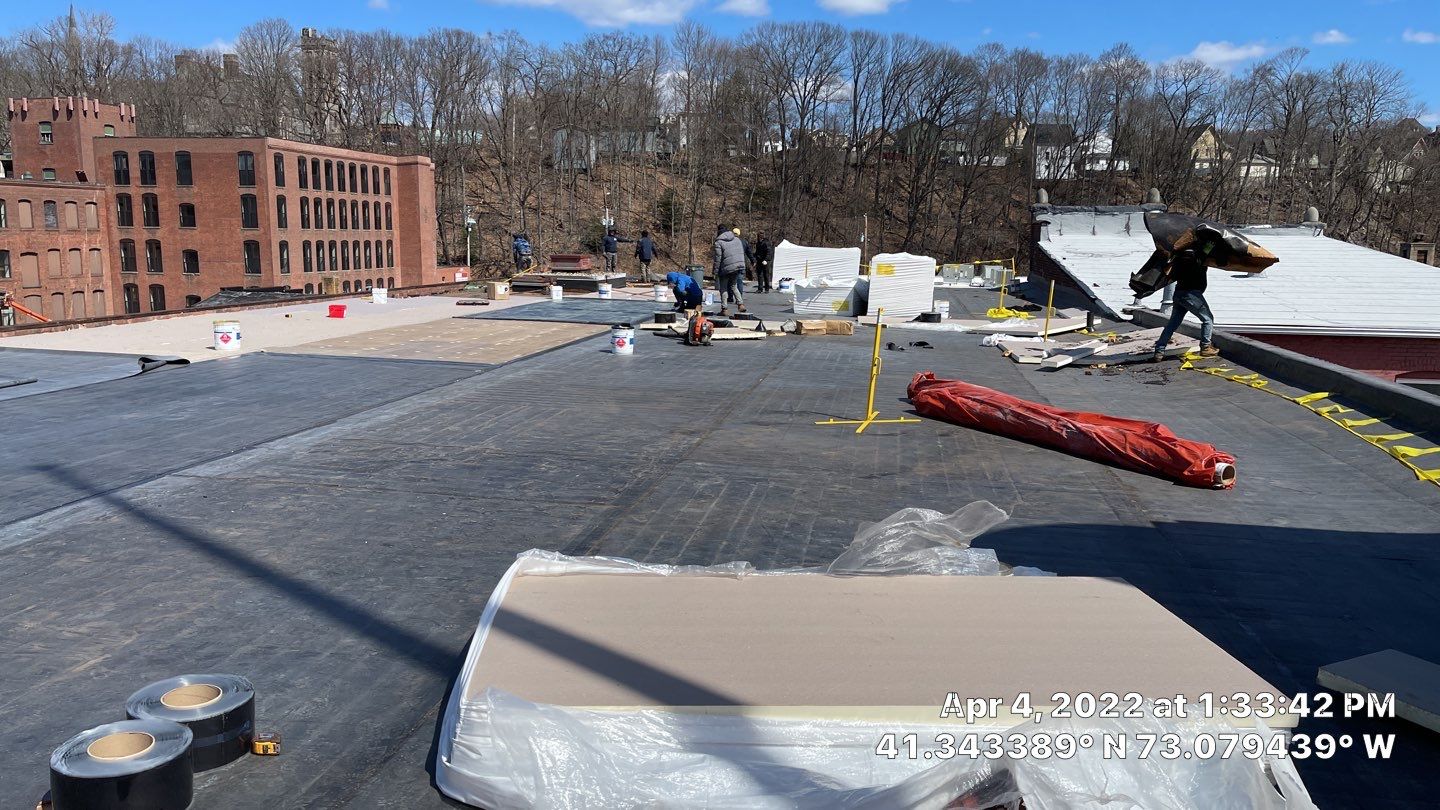 Commercial Roofing Installation using EPDM  by A Plus Exterior