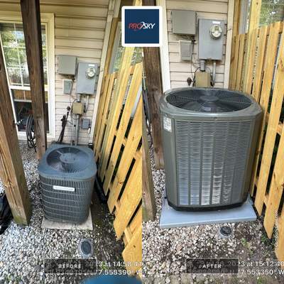 Central Air Conditioning Installation using Trane