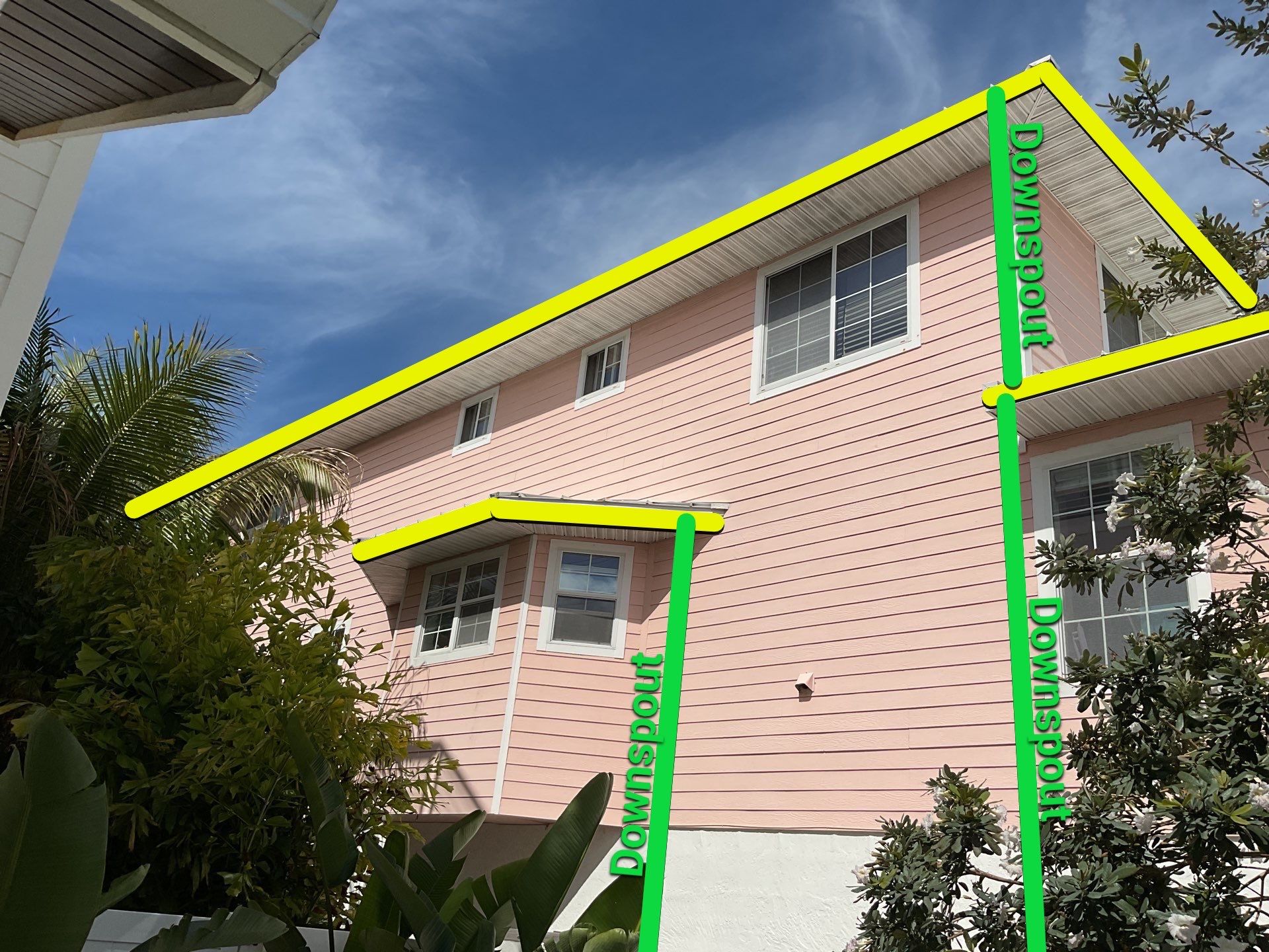 Downspout Extension Project in Anna Maria by Gutter Professors