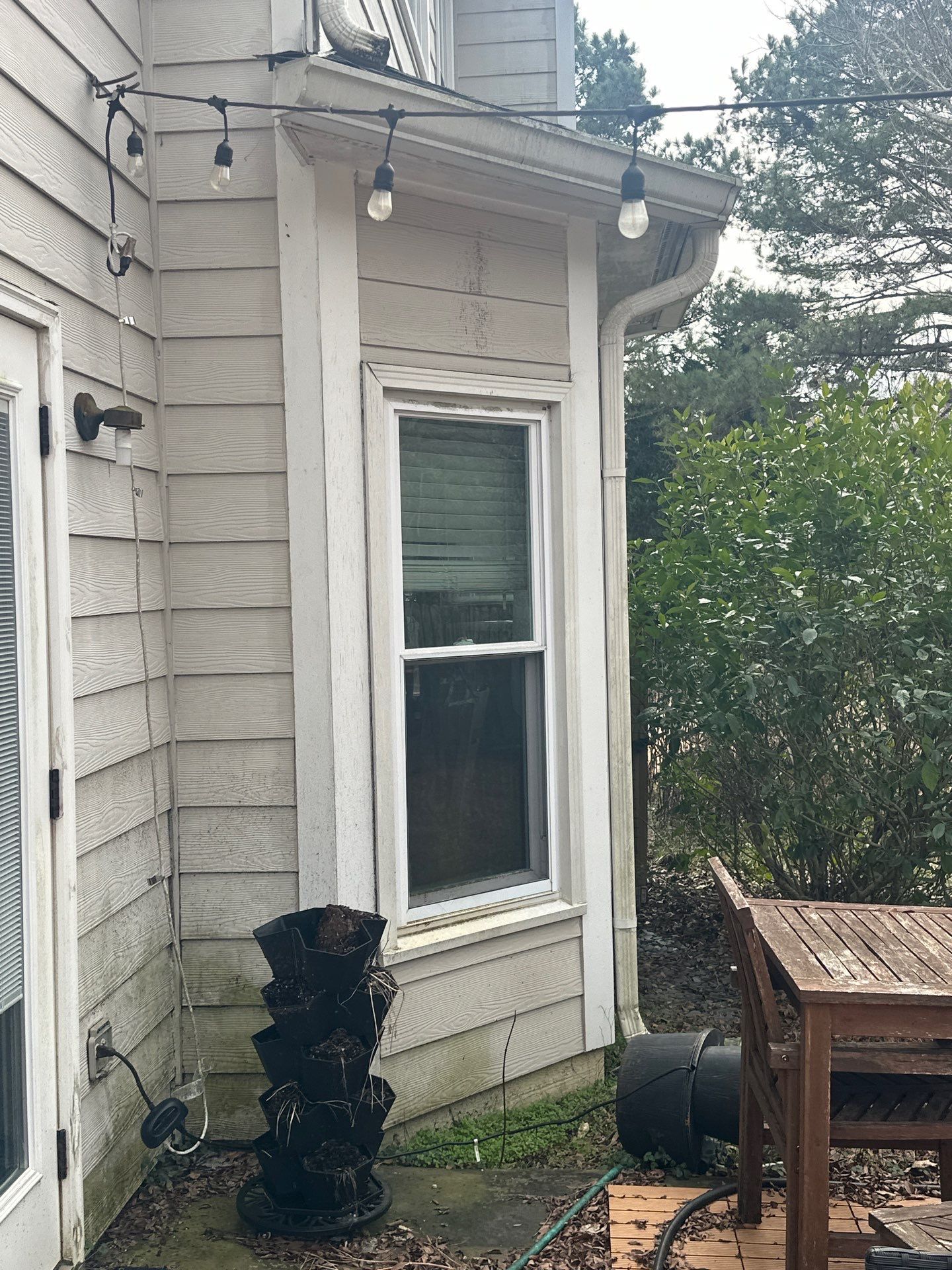 Marietta, GA Chimney Siding, Fascia, and Soffit Replacement using James Hardie Lap Siding, Hardie Trim, and Hardie Panel by Nelson Exteriors 
