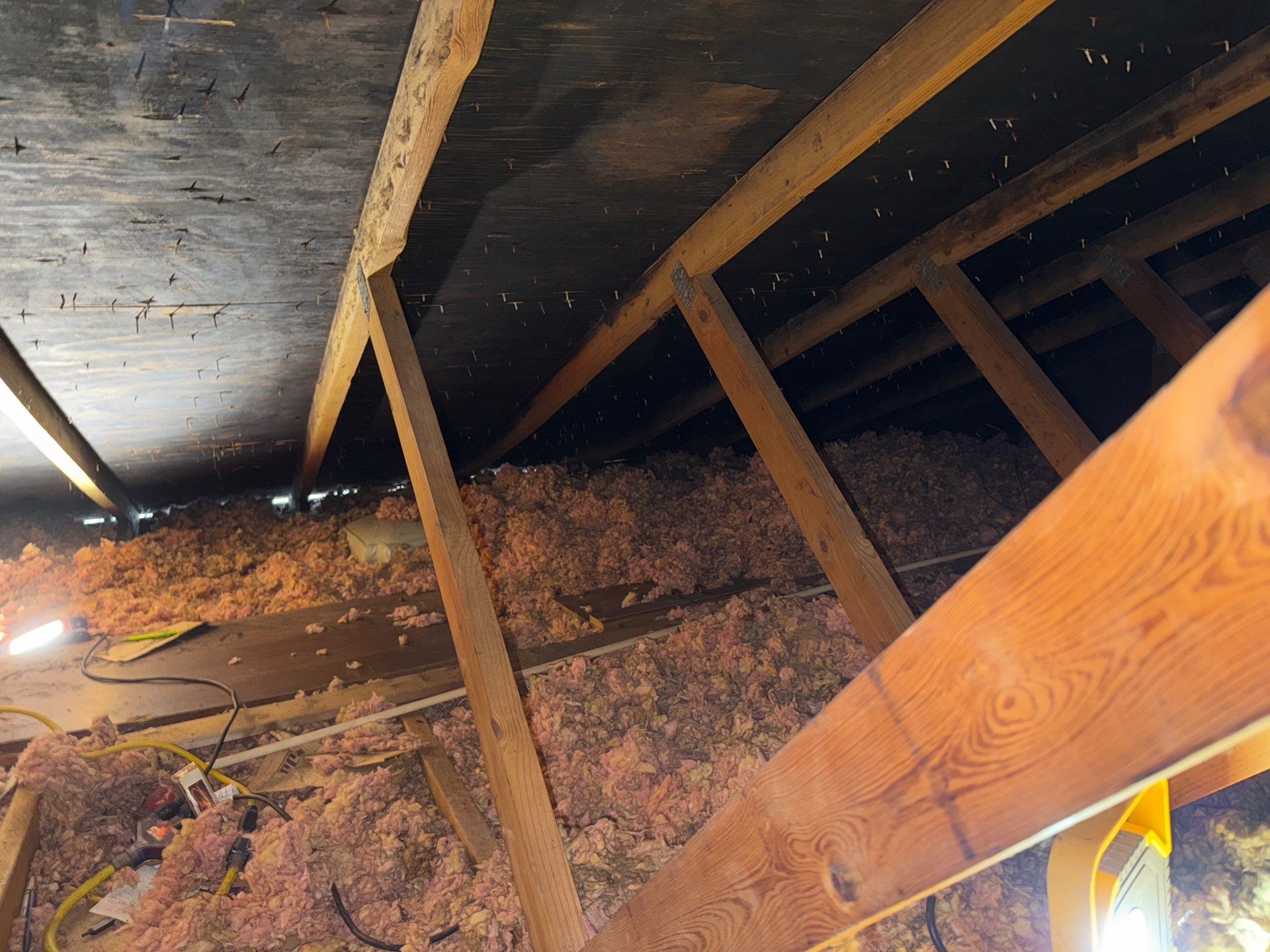 Air Sealed and Insulated Attic using TruSoft Cellulose insulation by Home Environment Solutions