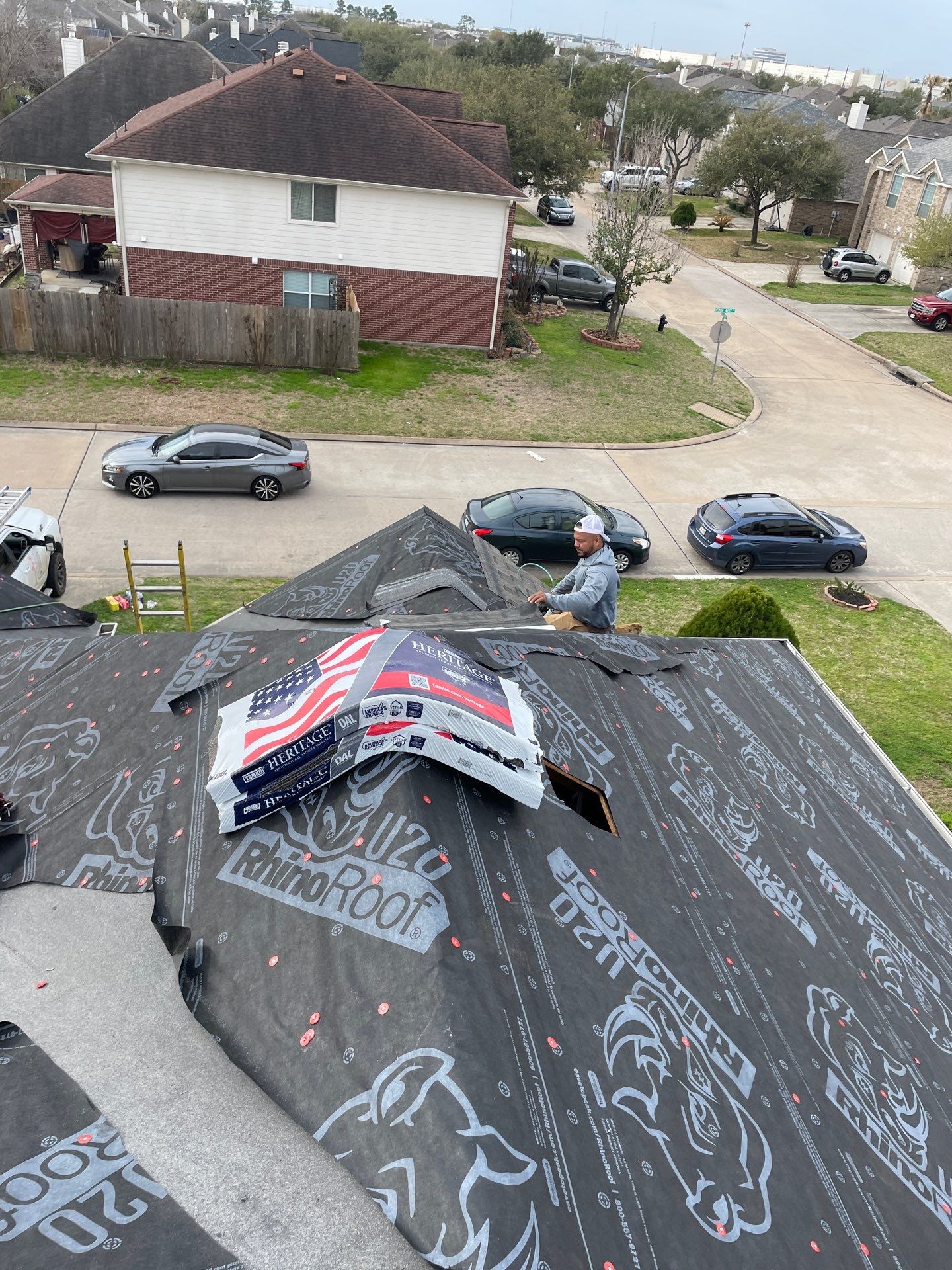Residential Roofing Installation using Owen's Corning Duration (Lifetime) Shingles by Roof Repair Company