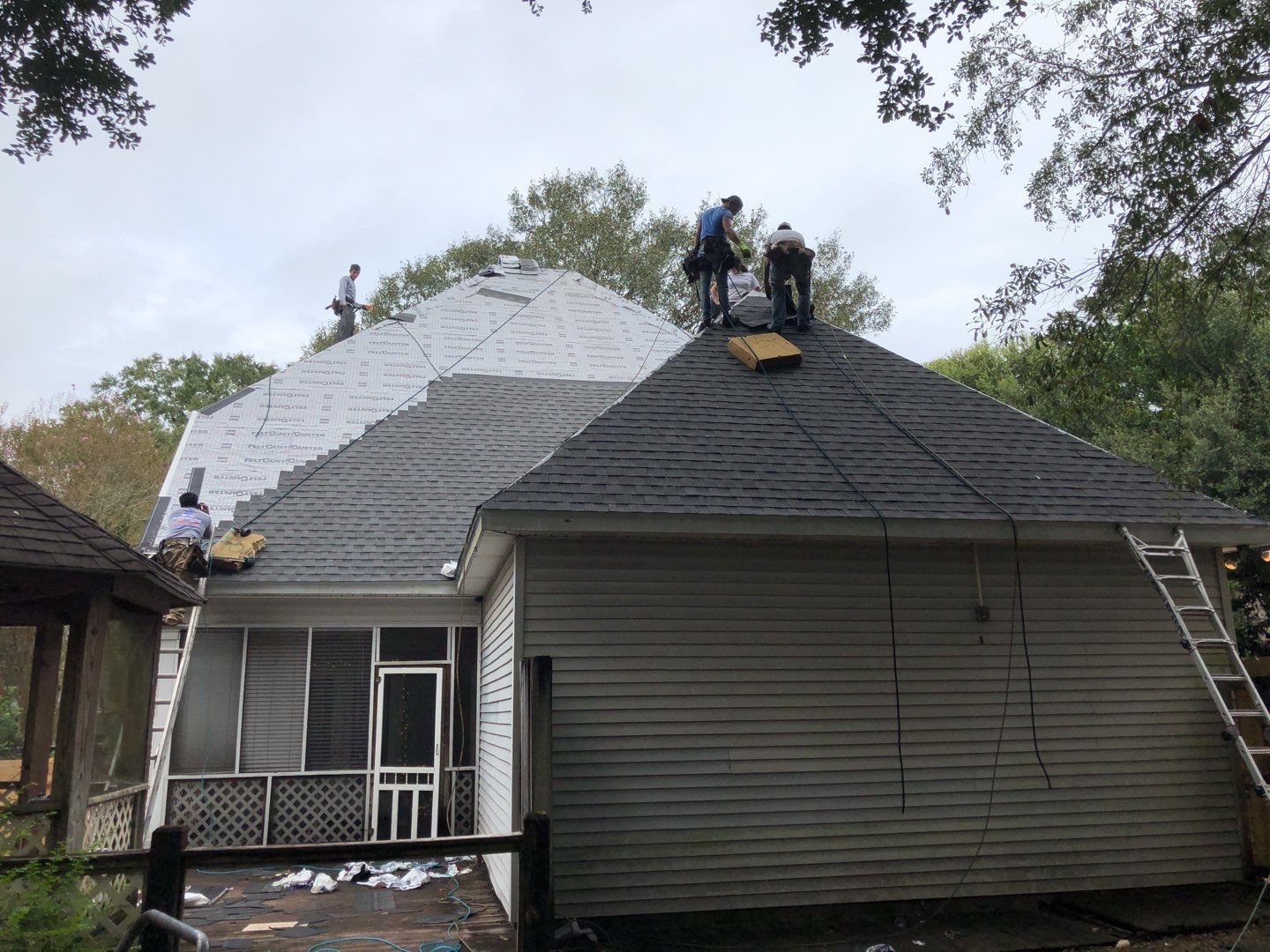 Residential Roofing Installation using Roof Replacement by American Roofing & Construction LLC