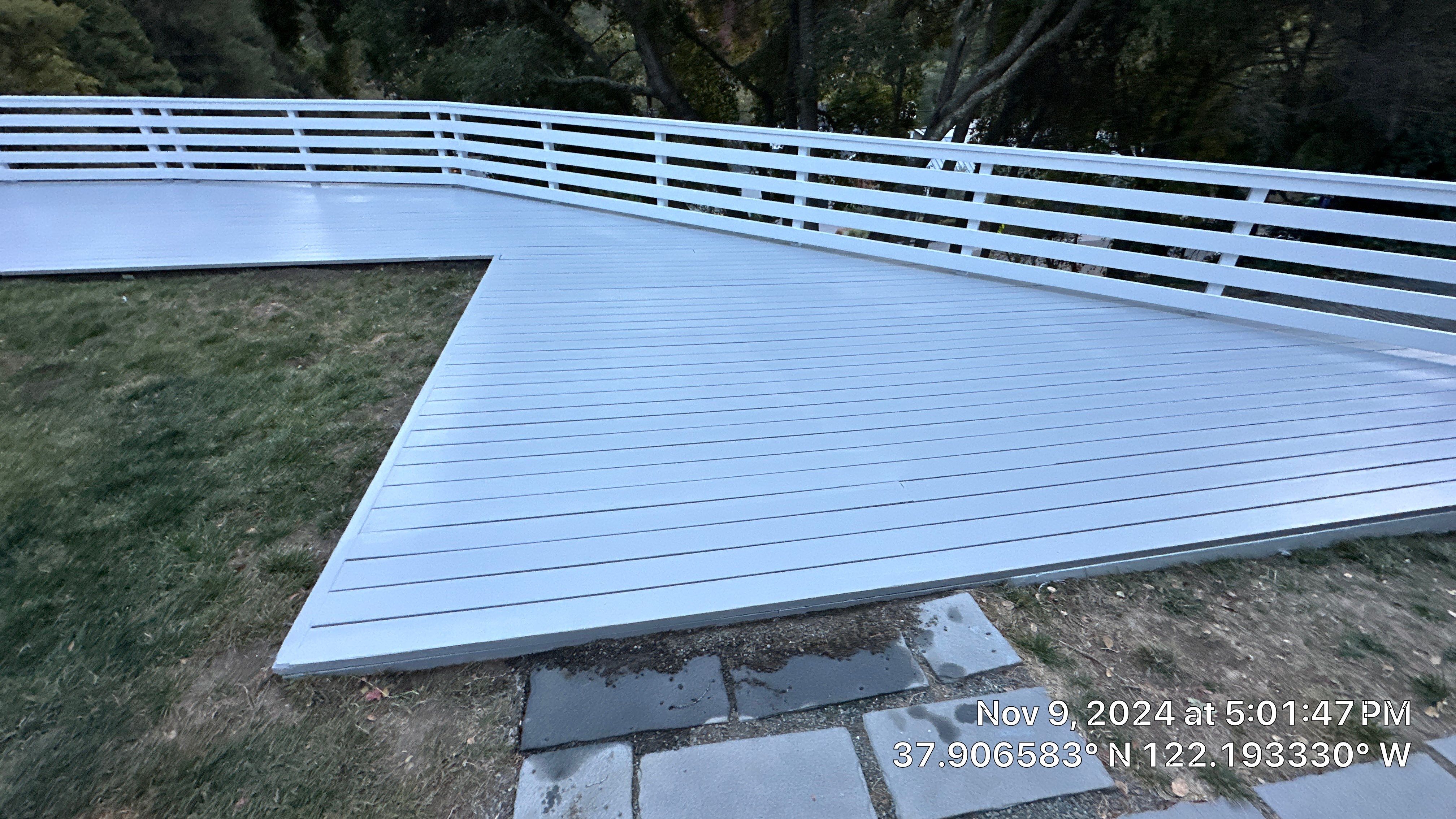 Deck Repaint using Sherwin-Williams by Herrera’s Bay Area Painting inc.