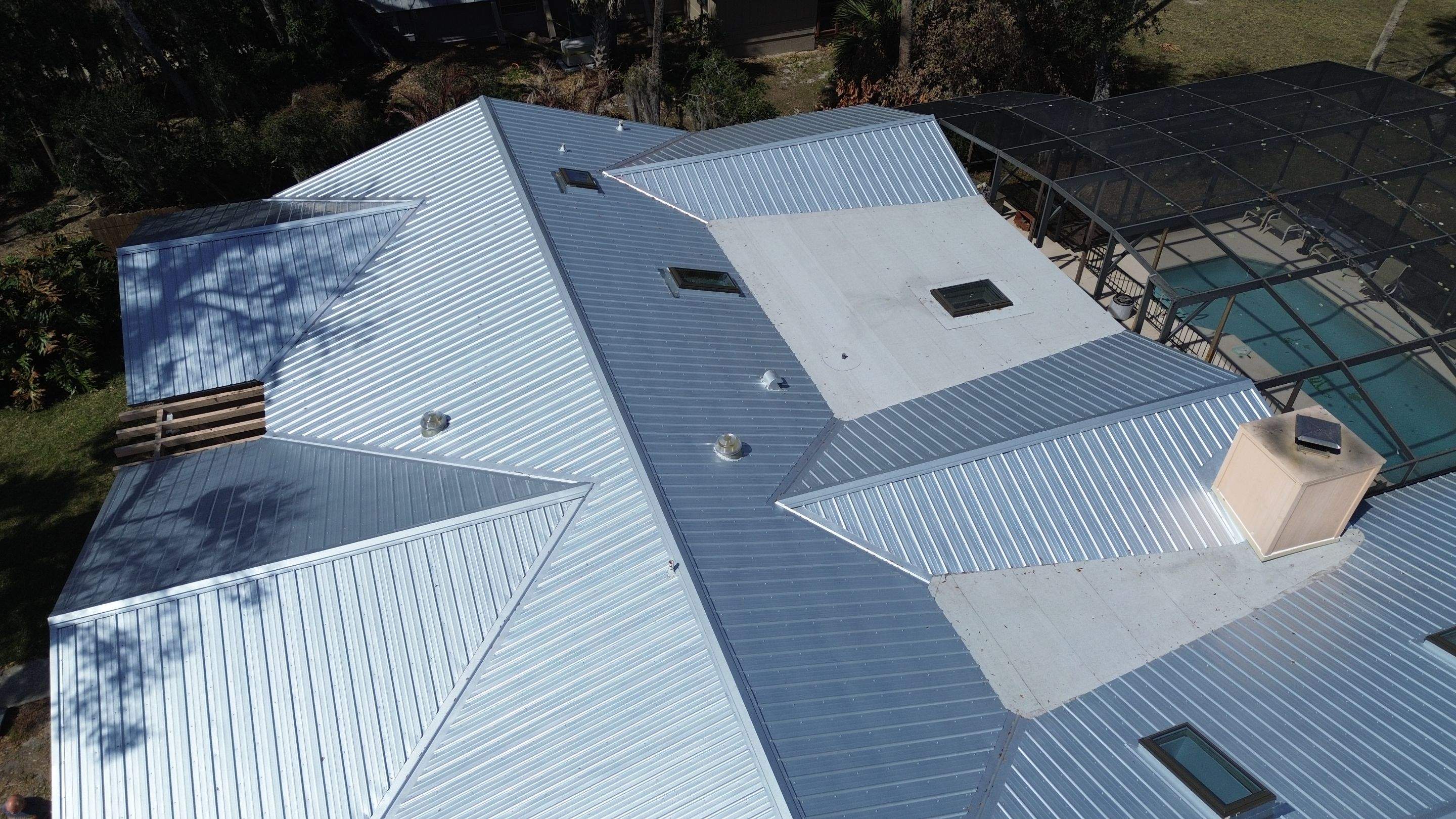 Ultra Rib Panel Galvalume Finish by Gold Key Roofing