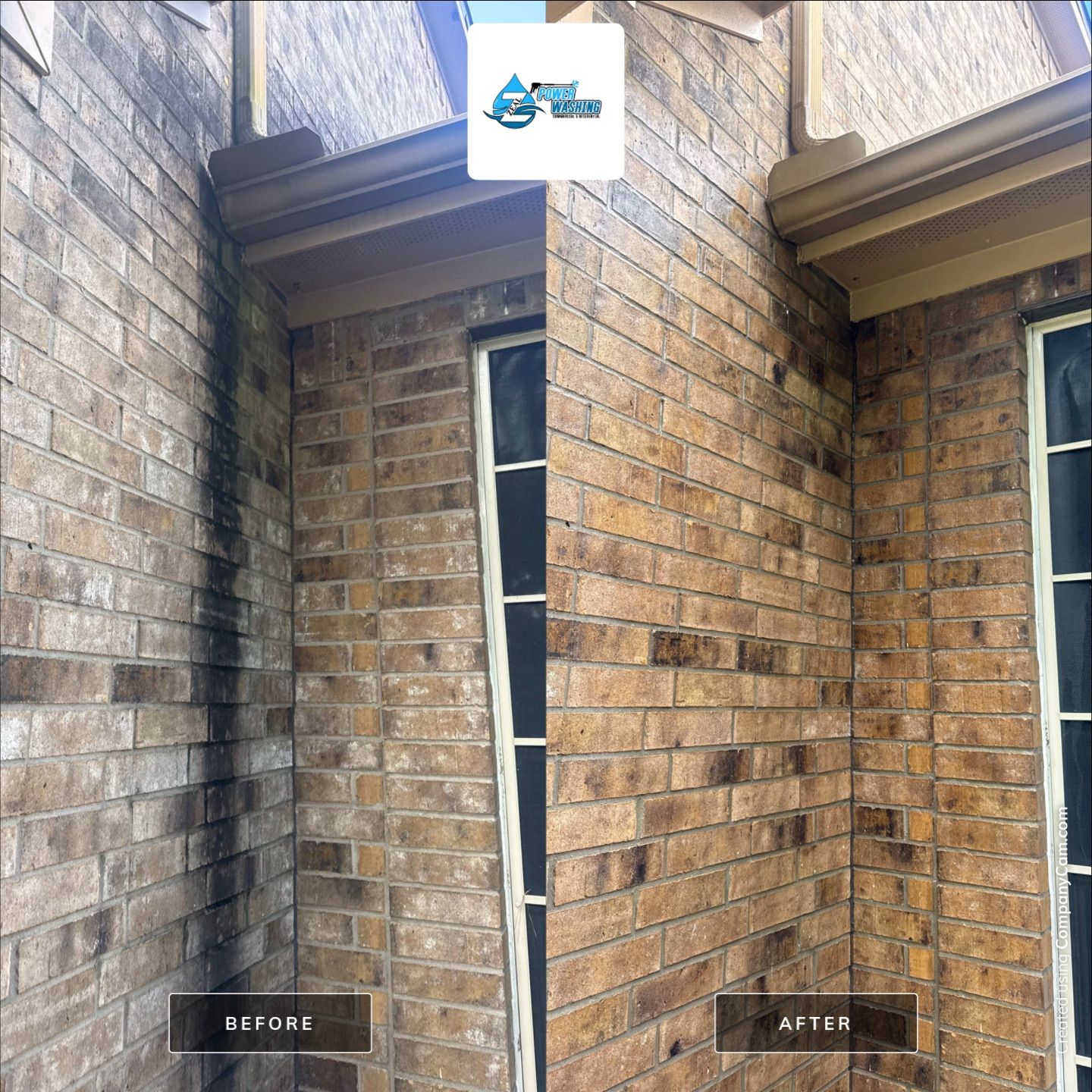Full Exterior House Wash and Concrete Cleaning in Rosharon by Zeal Power Washing