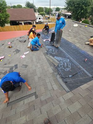 Residential Roofing Installation using Owen's Corning Duration (Lifetime) Shingles