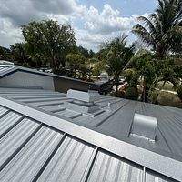 24ga 1.5" Mechanical Seam Mill Finish  by Total Roofing System The Metal Roof Experts