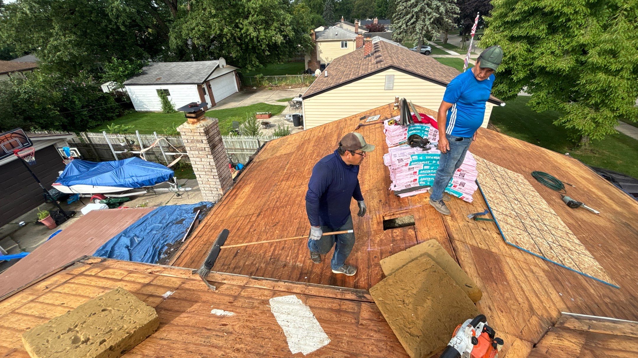 Roof Replacement using Owen Black Sable by 180 Contractors