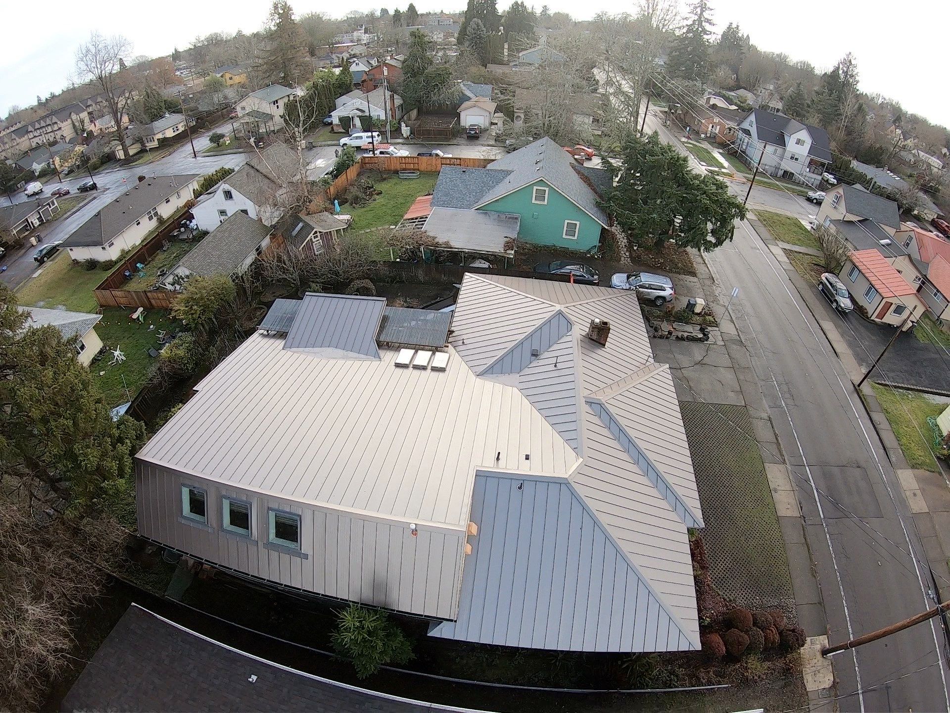 Taylor Metal Roof System Color: Vintage  by Orezona Building & Roofing Company, Inc.
