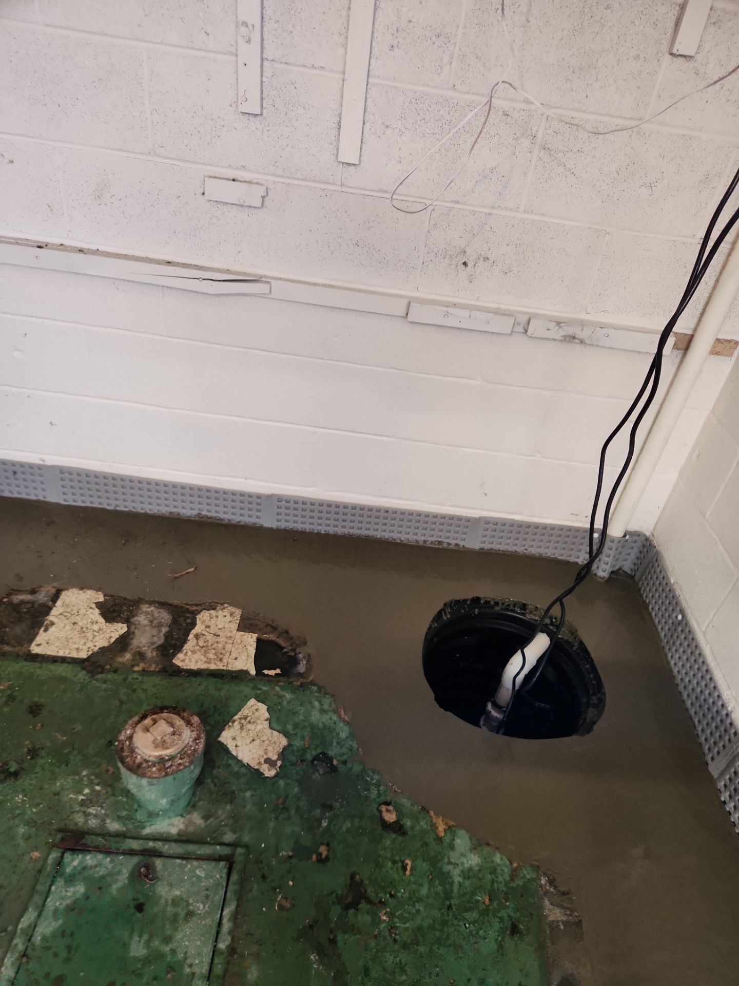 Interior French Drain & Mold Remediation Project in Manville, New Jersey by Pure Service Pro, LLC 