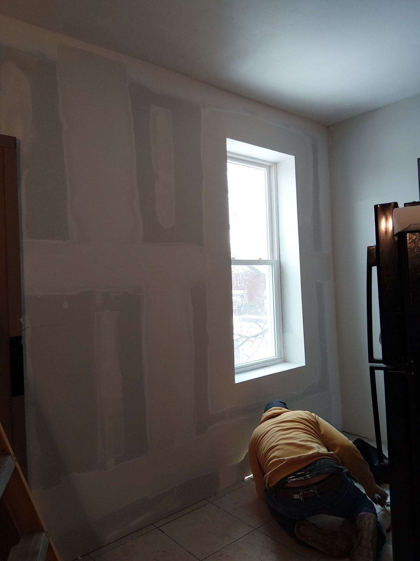 Rear Door Replacement and Kitchen Wall Restoration – St. Louis, MO by Legendary Services Company LLC.