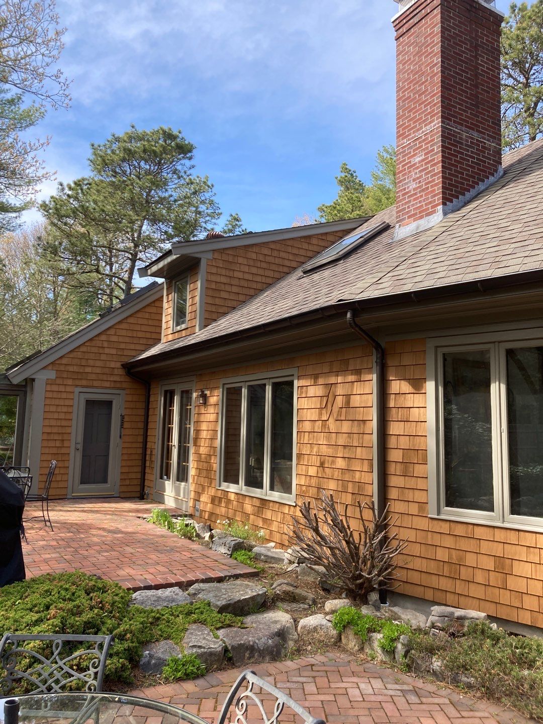 Gutter Installation using 6" Half Round Aluminum Gutter by Gutter Pro Enterprises