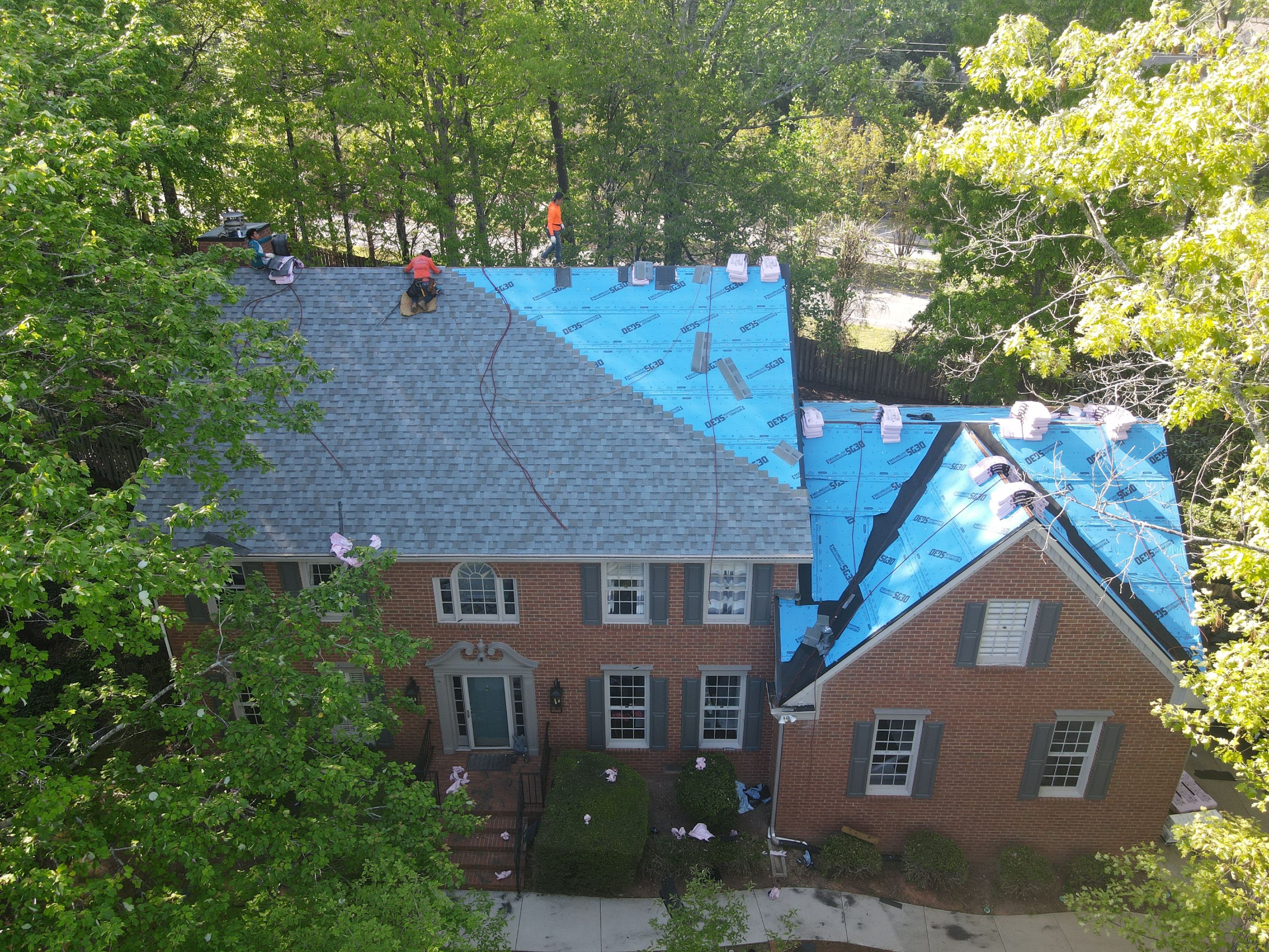 Residential Roofing Installation using Owens Corning Quary Gray by Inspector Roofing and Restoration
