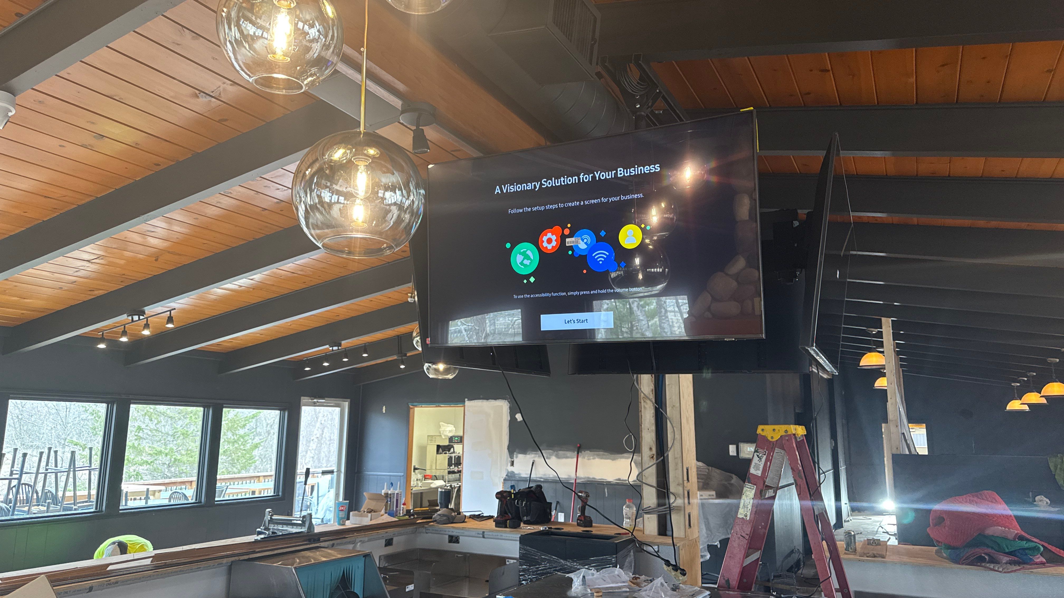 Lakeside Bar AV/POS/DATA install by AVSi