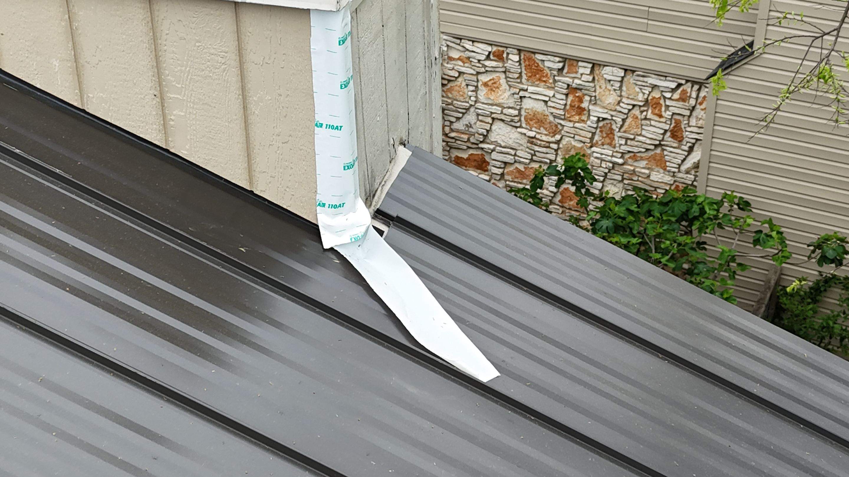 Dark Bronze - L&A Standing Seam with Striations by RoofsOnly.com