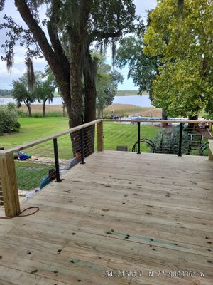 Custom Back Deck Build in Leland, NC 