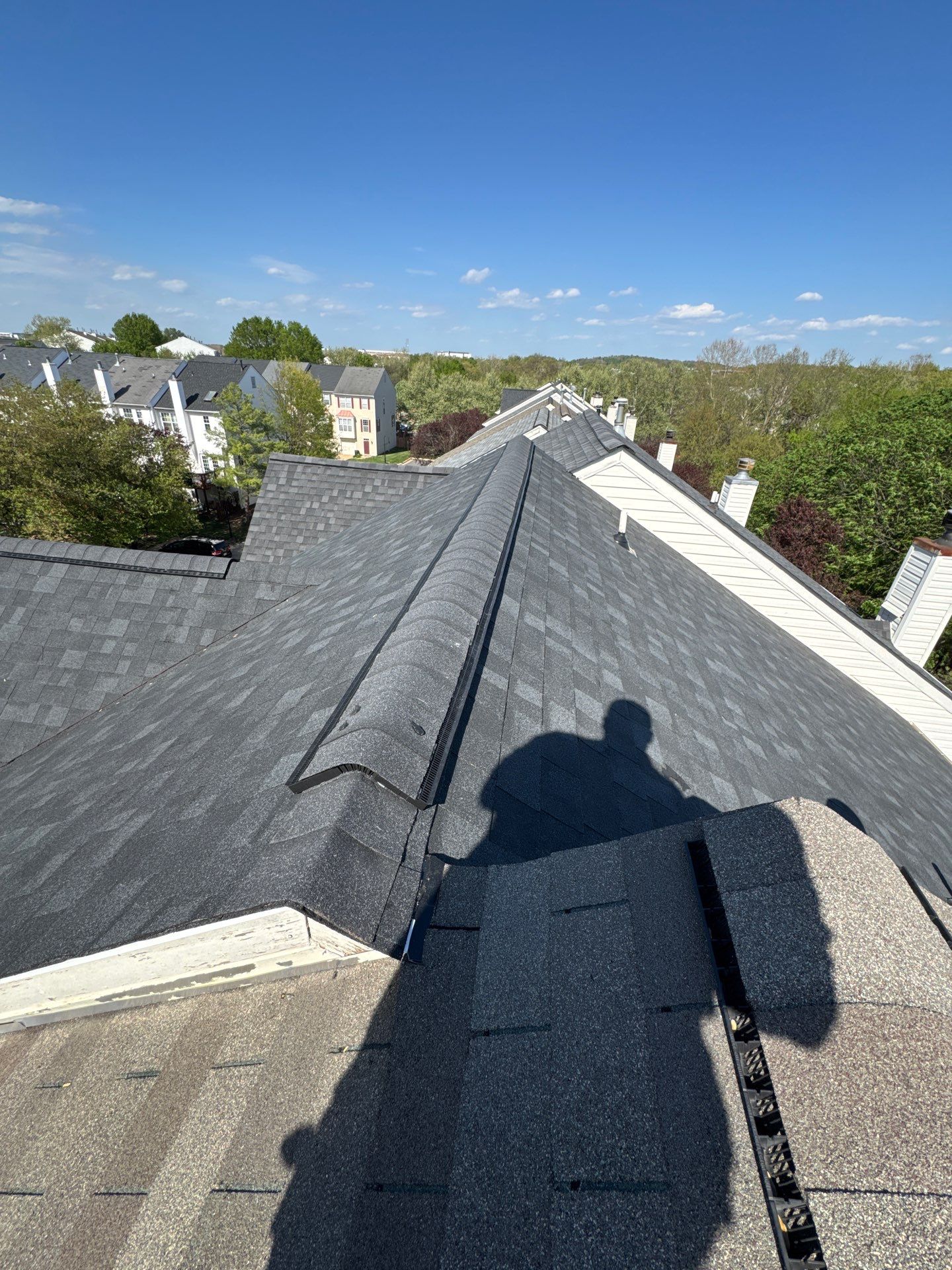 Owens Corning Onyx Black Asphalt Shingle Roof Replacement in Sterling by Ridge Armor Renovations