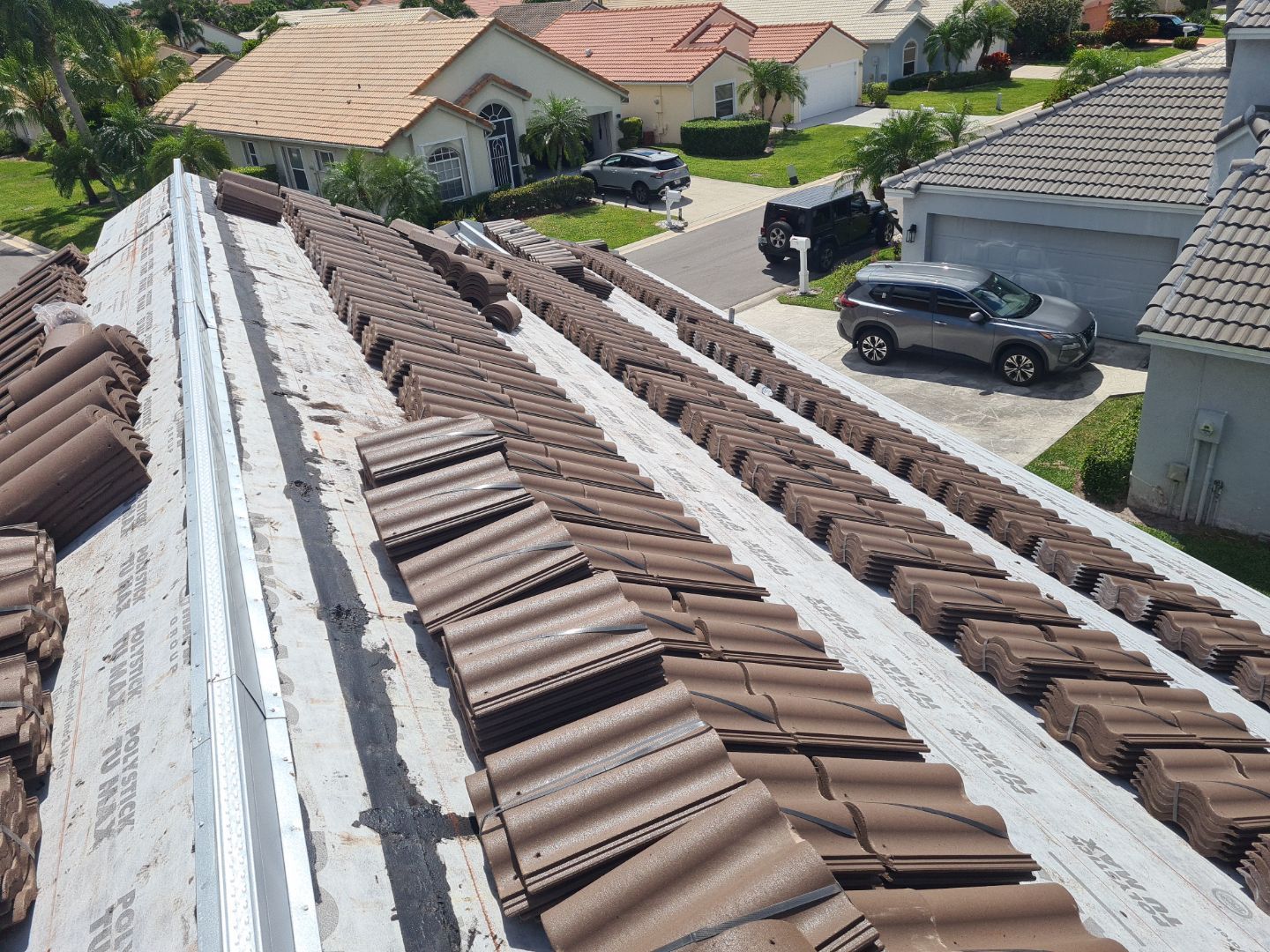 Residential Roofing Installation using WestLake Roofing Tile by BLUES BROTHERS ROOFING