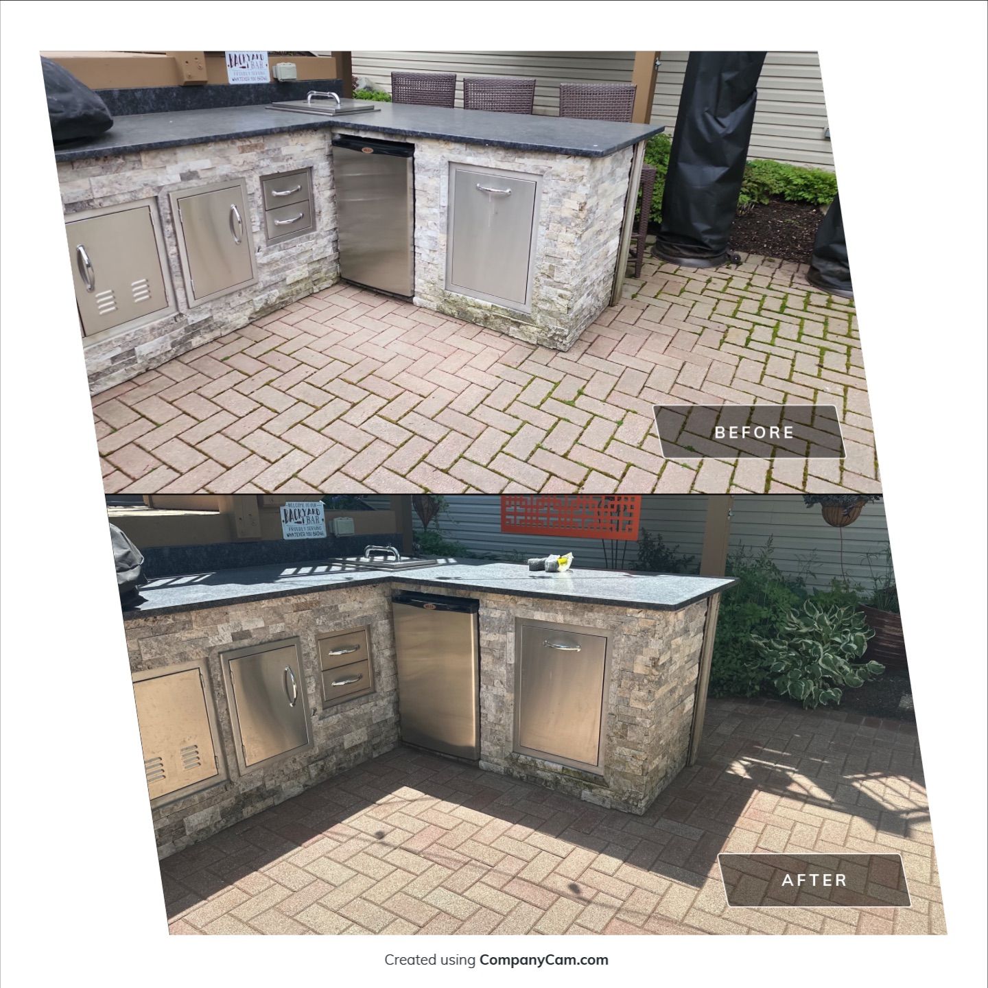 Brick Paver Repair, Cleaning, and Sand Stabilization by Northern Power Washing LLC.