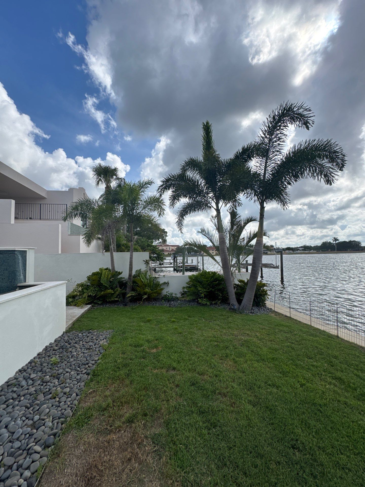 Custom Landscape Lighting and Modern Hardscape Installation in St Petersburg by Elegant Accents