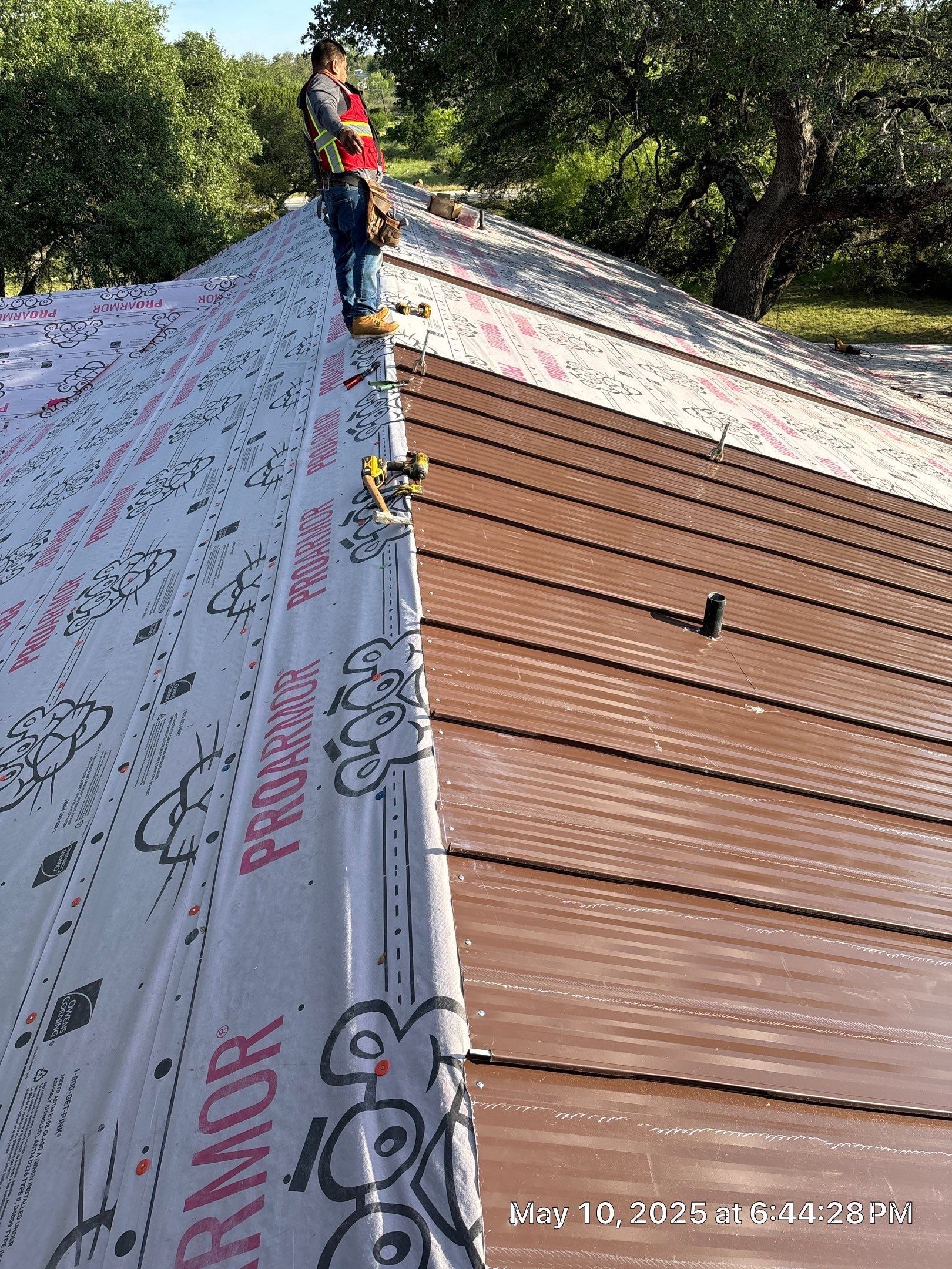 Steel Metal Roofing using McElroy Steel Standing Seam by Lightning Exteriors