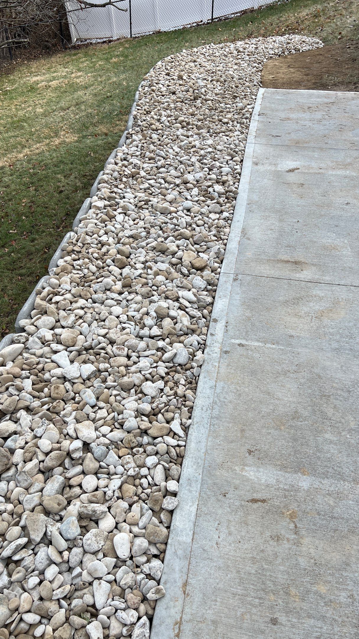 Above Wall Decorative Rock Bed by Reisenberg’s Lawn & Landscape, LLC
