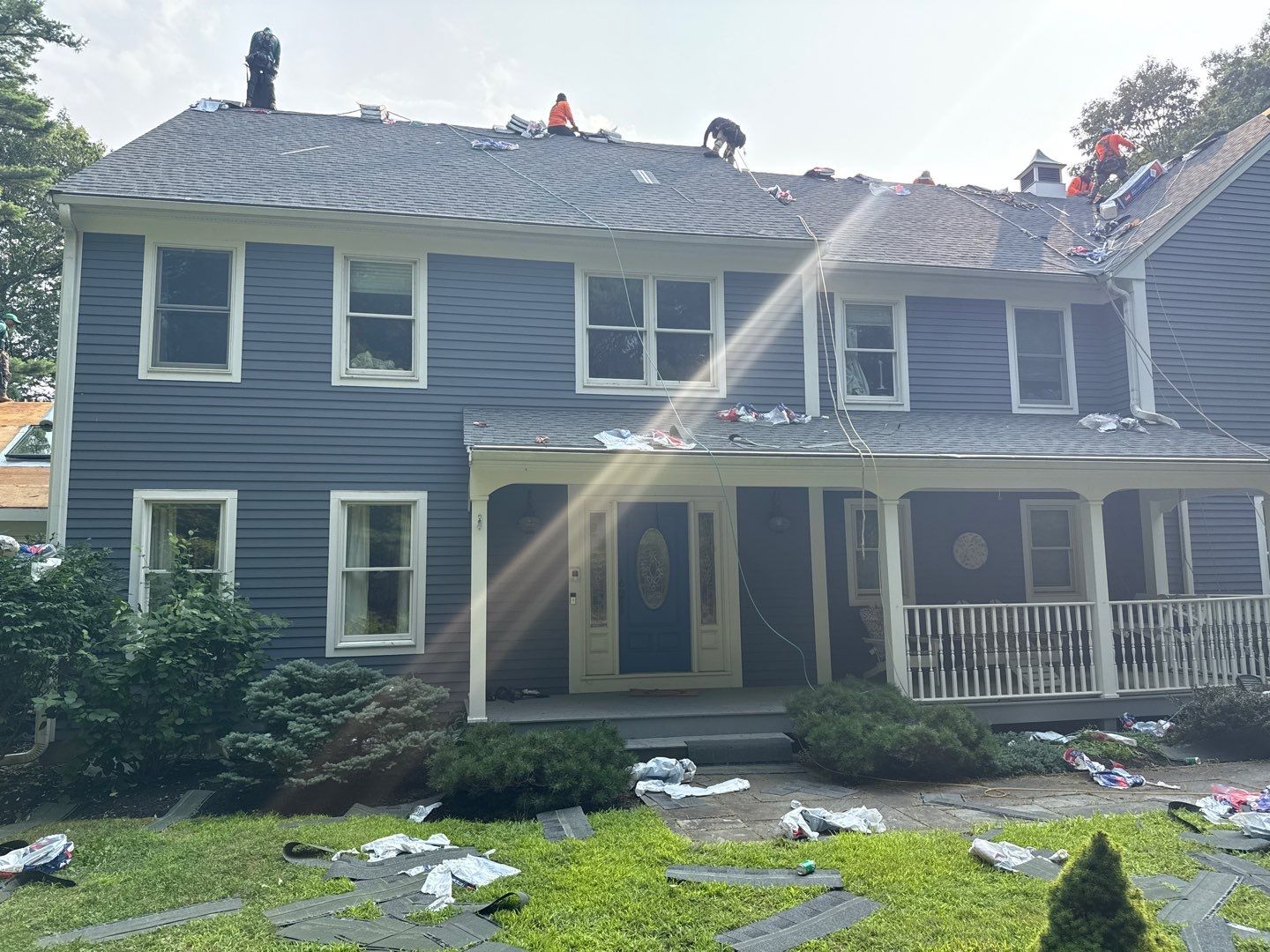 Solar-Ready Roof Replacement with GAF Pewter Gray Shingles & VELUX Skylights by Sensible Home Solutions