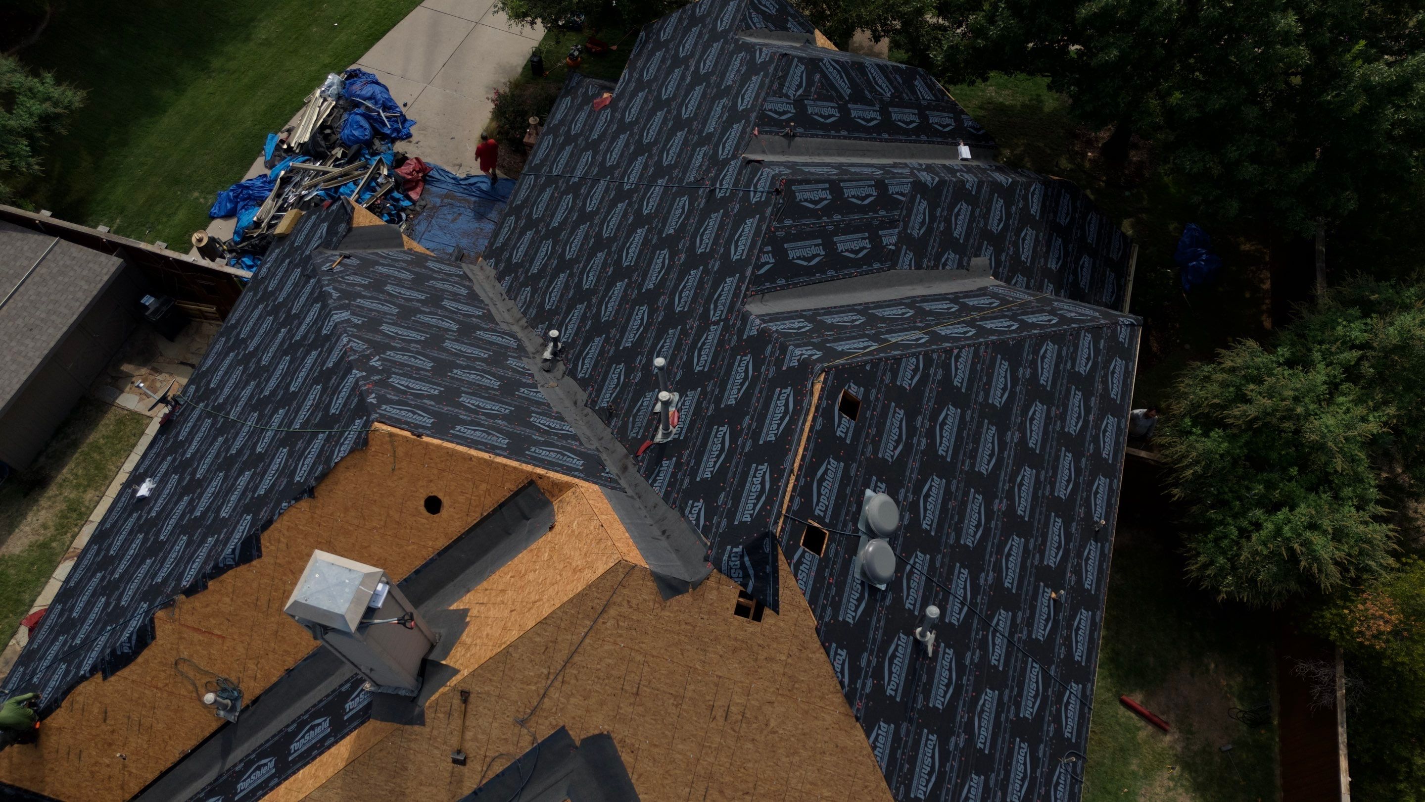 Residential Roof Repair using IKO Dynasty Class 3 Impact Resistant Shingles by Becker Roofing and Exteriors
