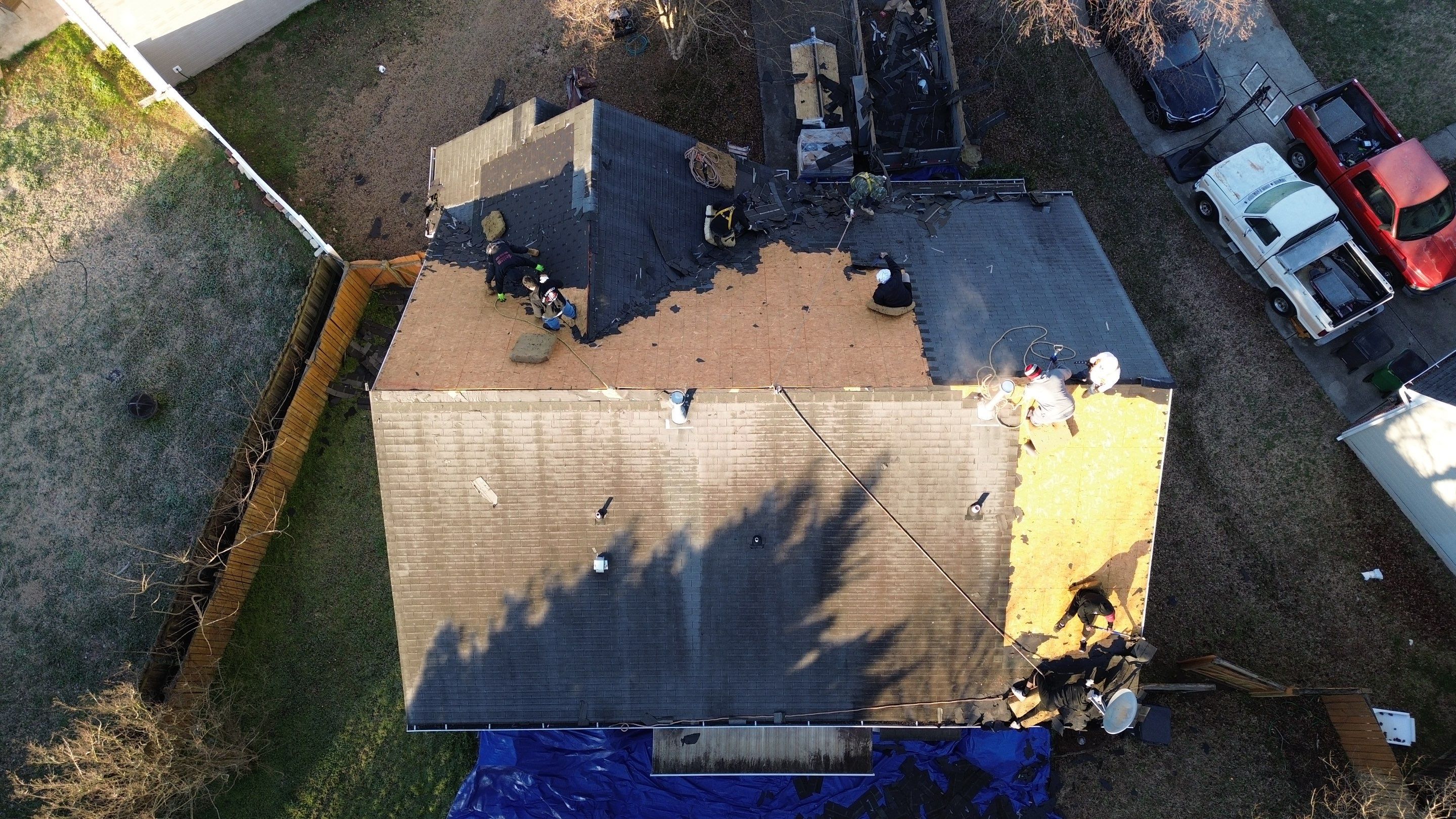 Roof replacement by hail damage by Just Brilliant Restoration JBR
