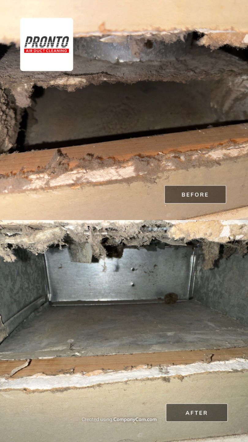 Air duct cleaning using Hypervac by Pronto Air Duct Cleaning