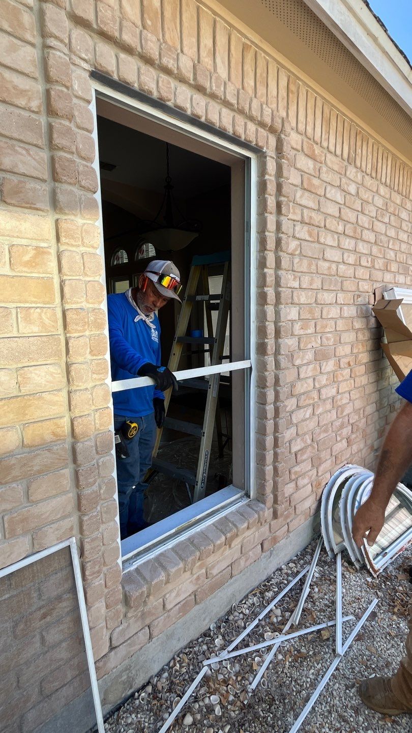 Curved Trim Windows by Bayfront Roofing and Construction