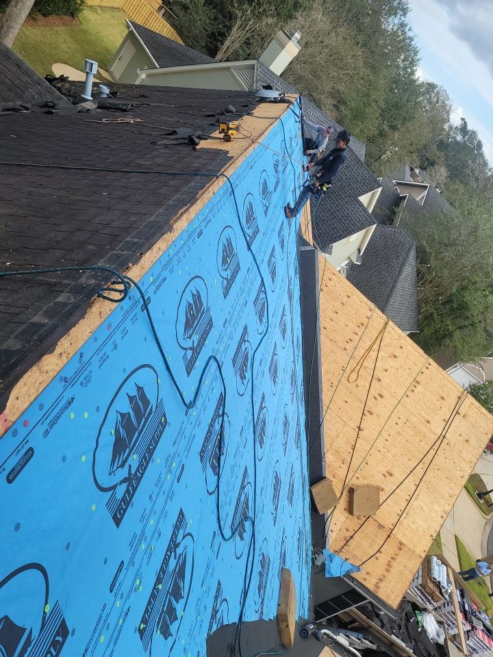 Residential Roofing Installation using Roof Replacement by American Roofing & Construction LLC