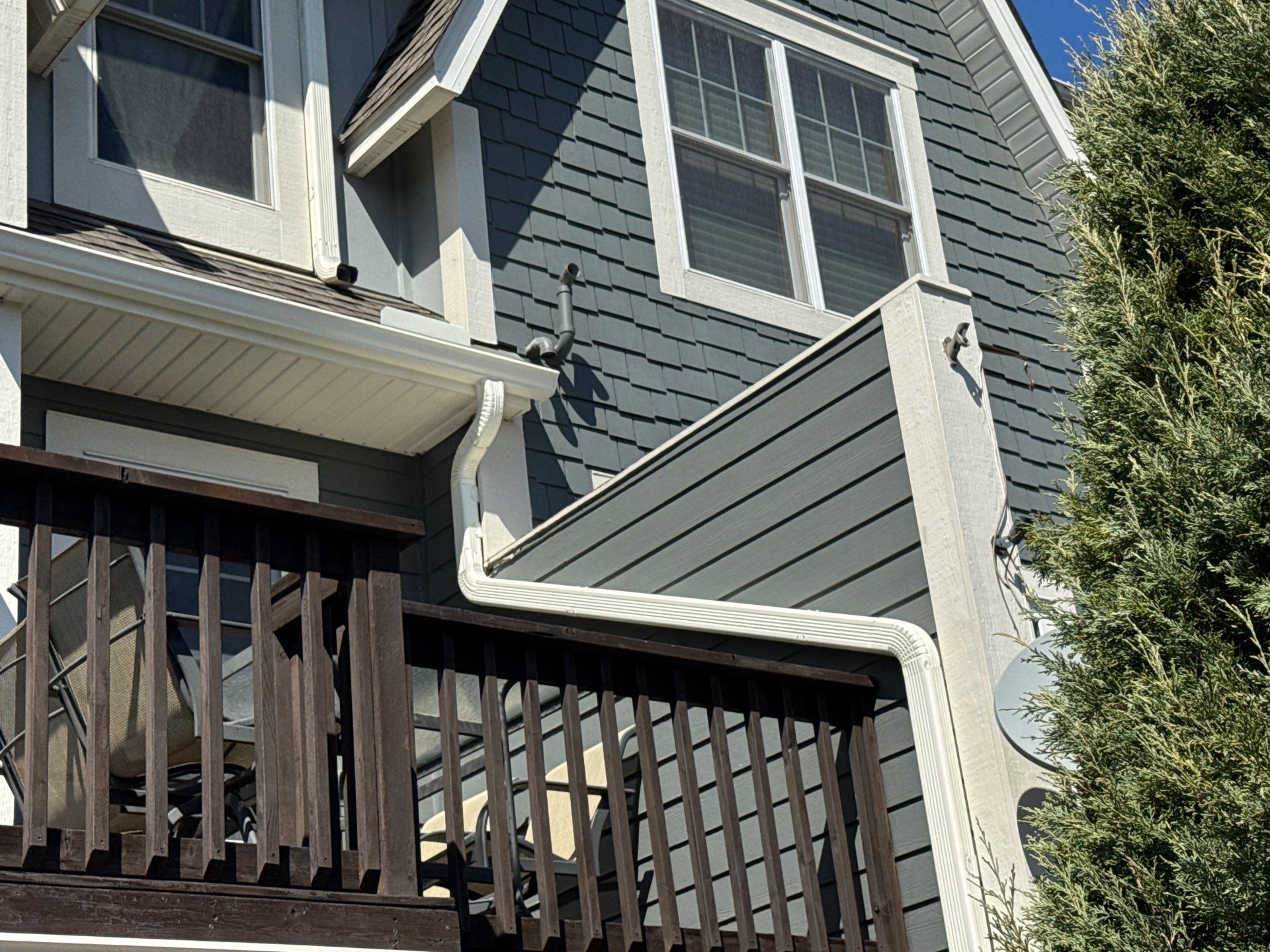 5" Gutter Installation on Townhouse Project by Next Level Seamless Gutters / Exteriors Inc.