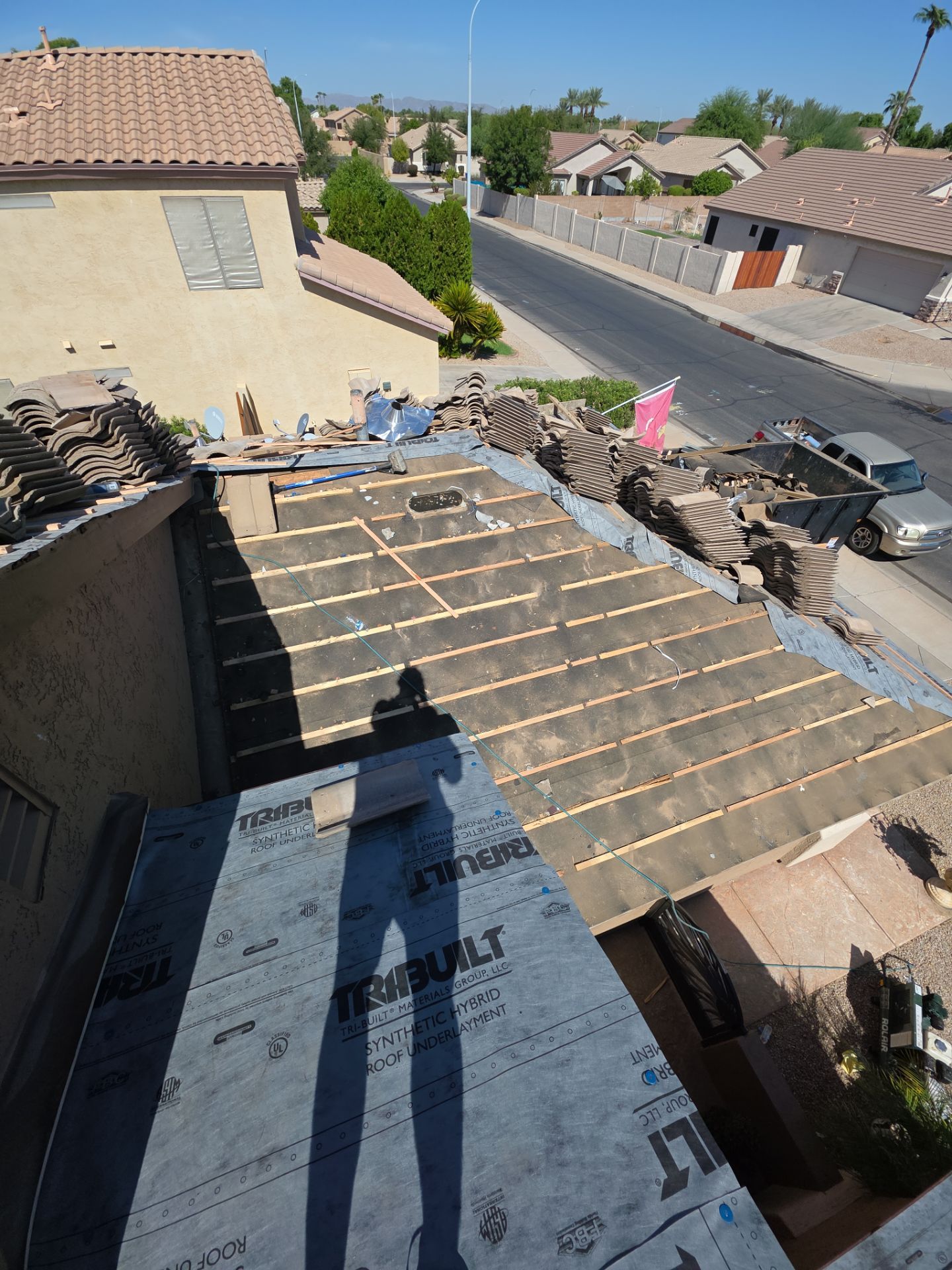 New tile reset for this beautiful home in Chandler by Weather-Tite Roofing