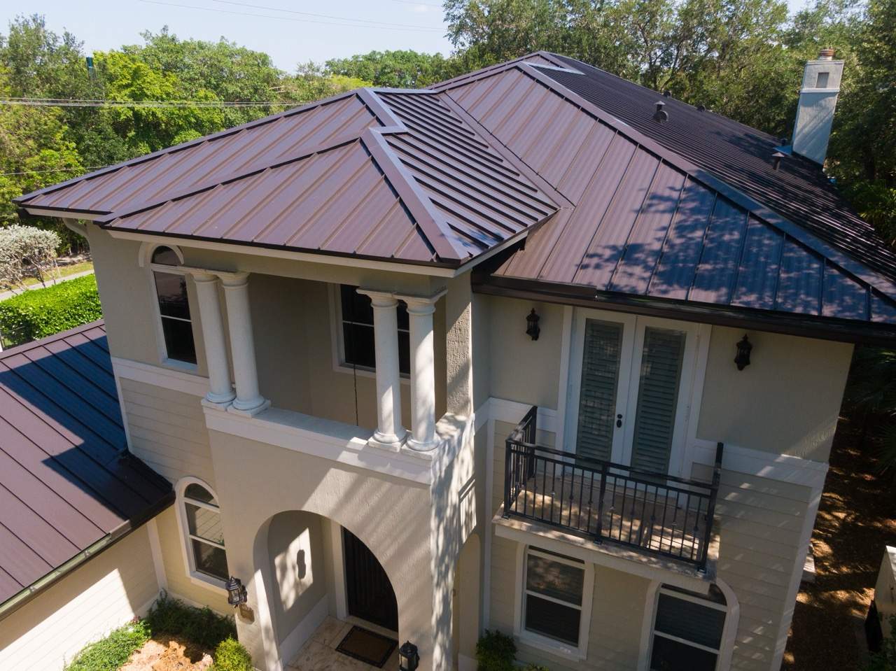 Metal Roof - Galvalume - Dark Bronze by Istueta Roofing