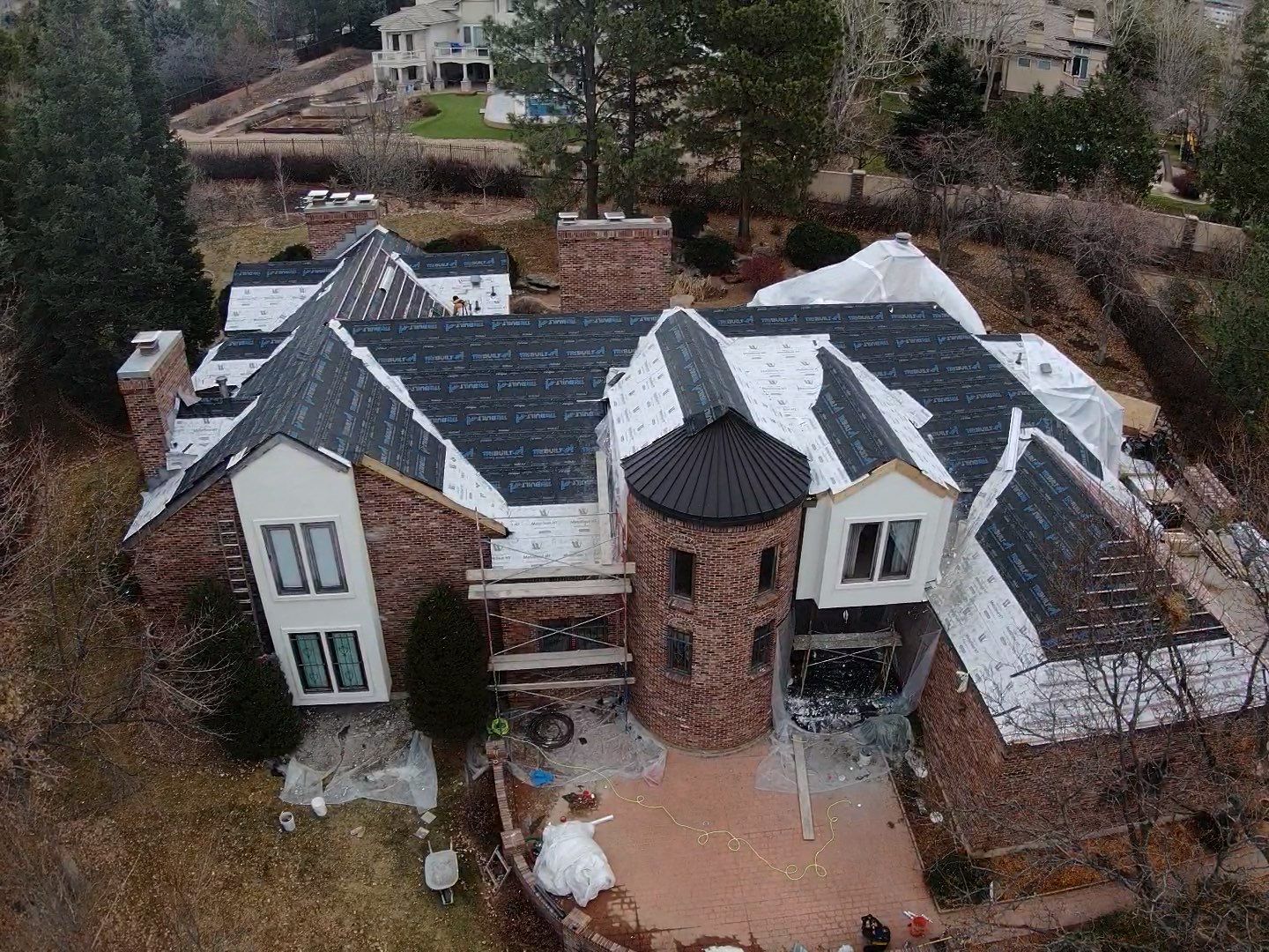 Unified Stone Coated Roof & Stucco Remodle by Blue Peaks Roofing LLC