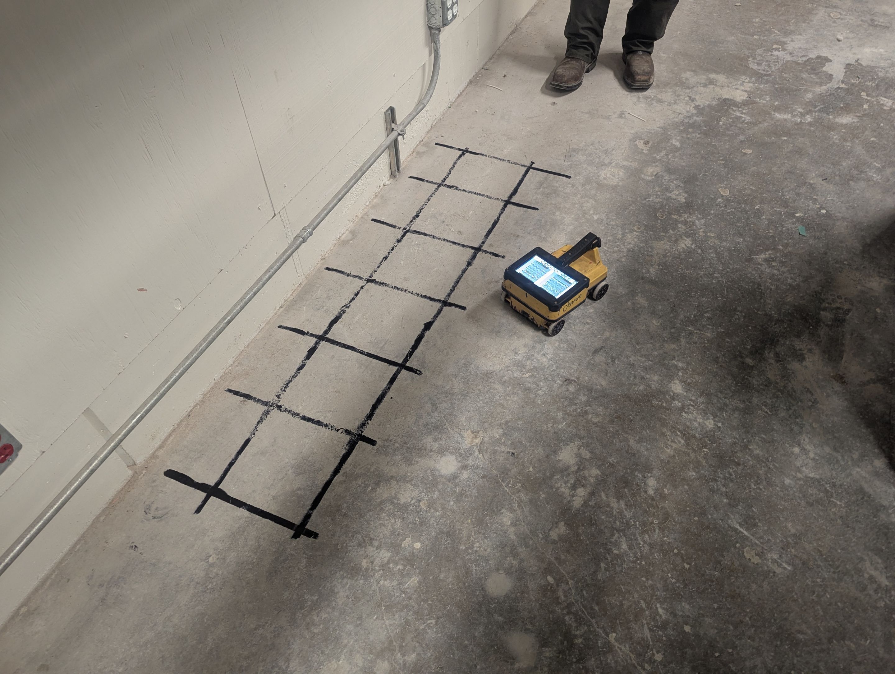 Subsurface Concrete Scanning and Rebar Mapping in Memphis Garage by Alsip Locating Service, LLC