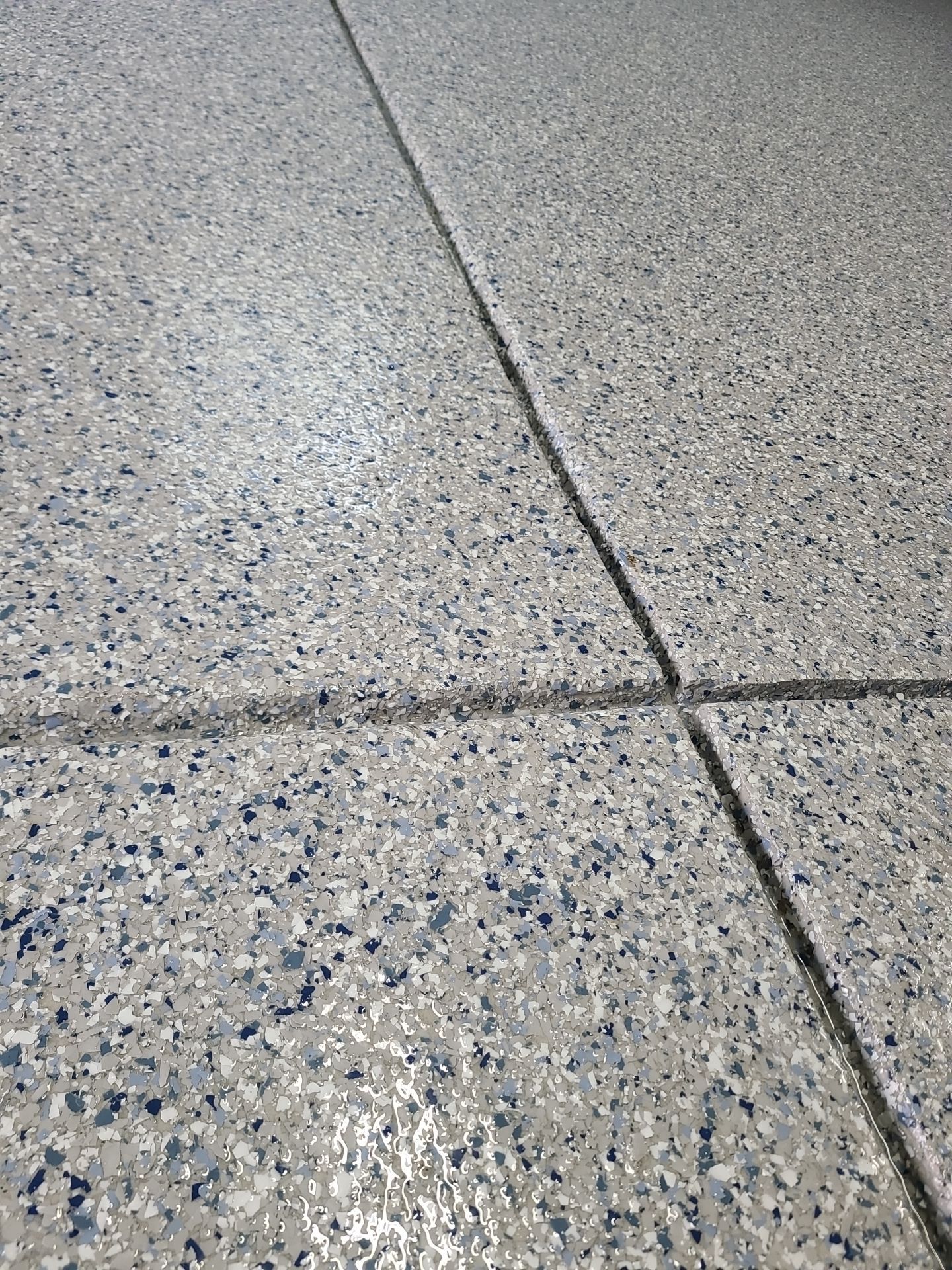 Double Car Garage in Stone Wash - Youngstown, OH by Alexander Concrete Coatings