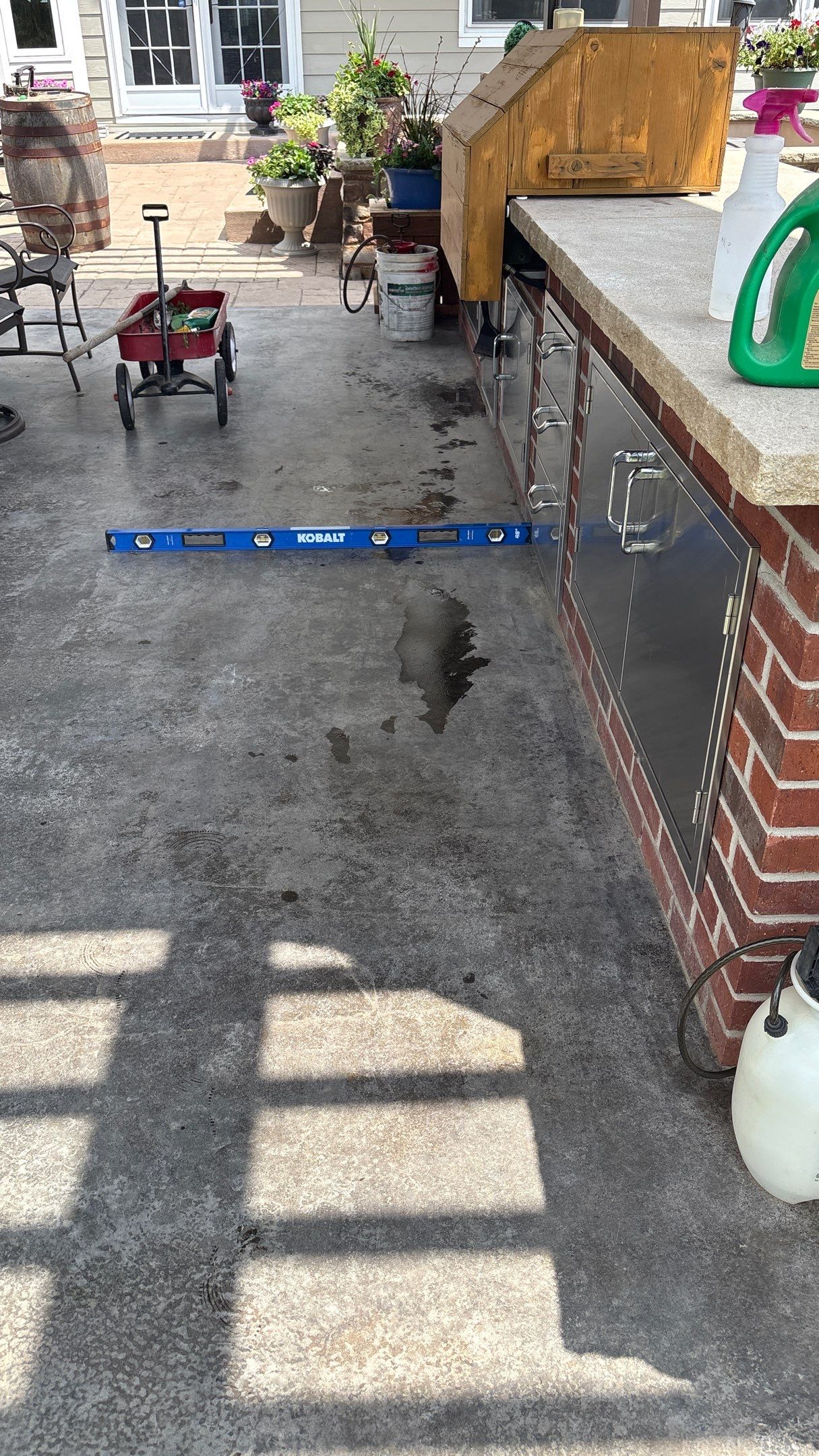 Custom Back Patio Resurface - Kearney, MO by Big Red Decorative Concrete, LLC