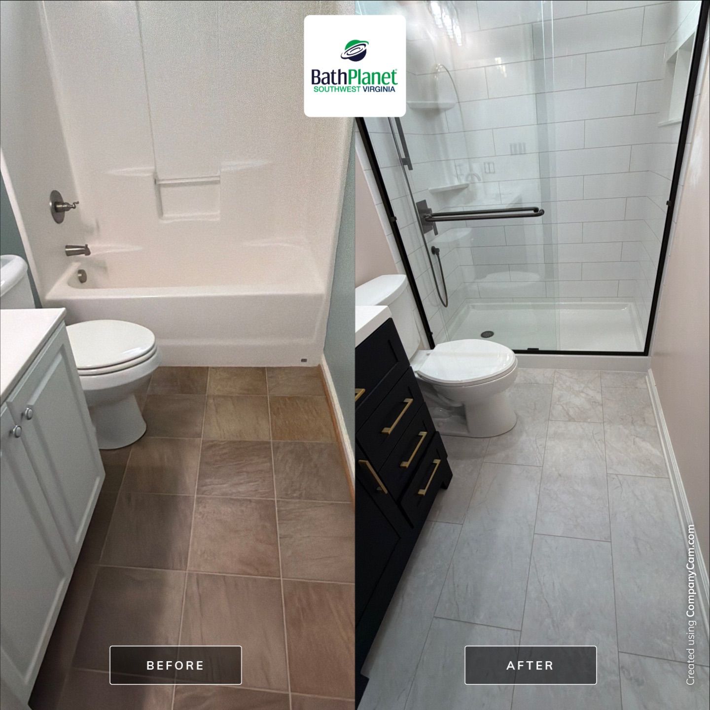 Tub to Shower Remodel by BathPlanet SW Virginia