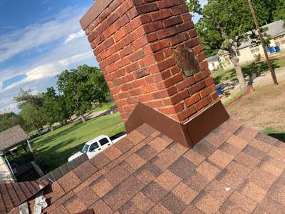 Chimney flashing using Chimney flashing kit
